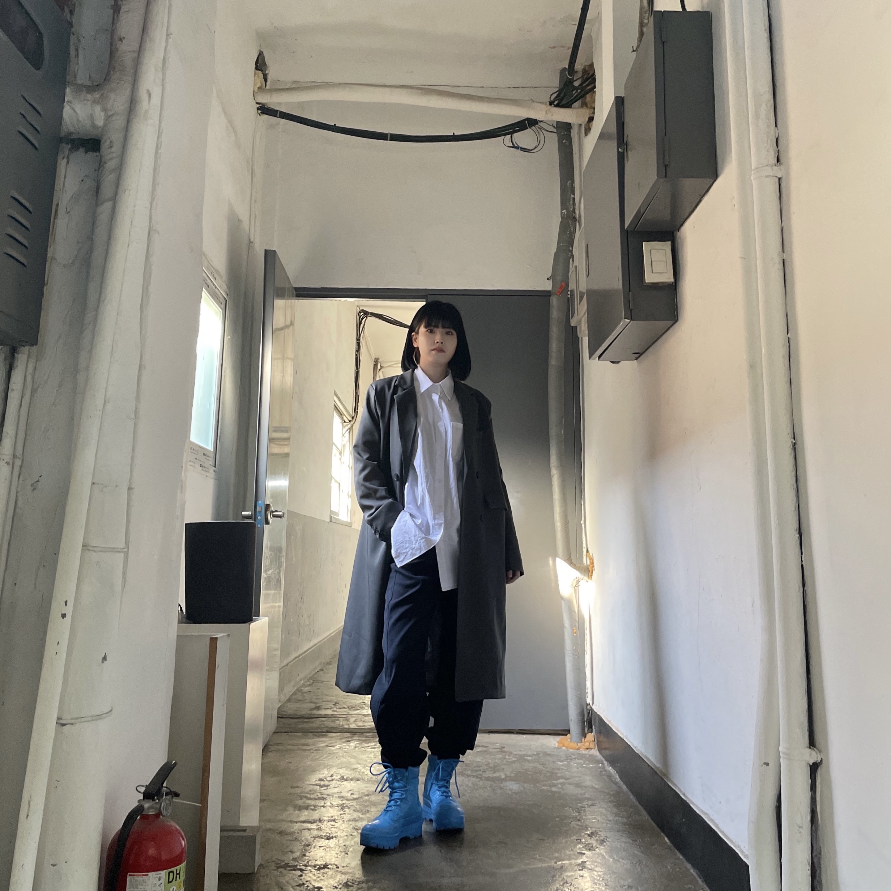 Converse x Ambush Chuck Taylor All Star Duck Boot Blithe 착용 스타일 - 2