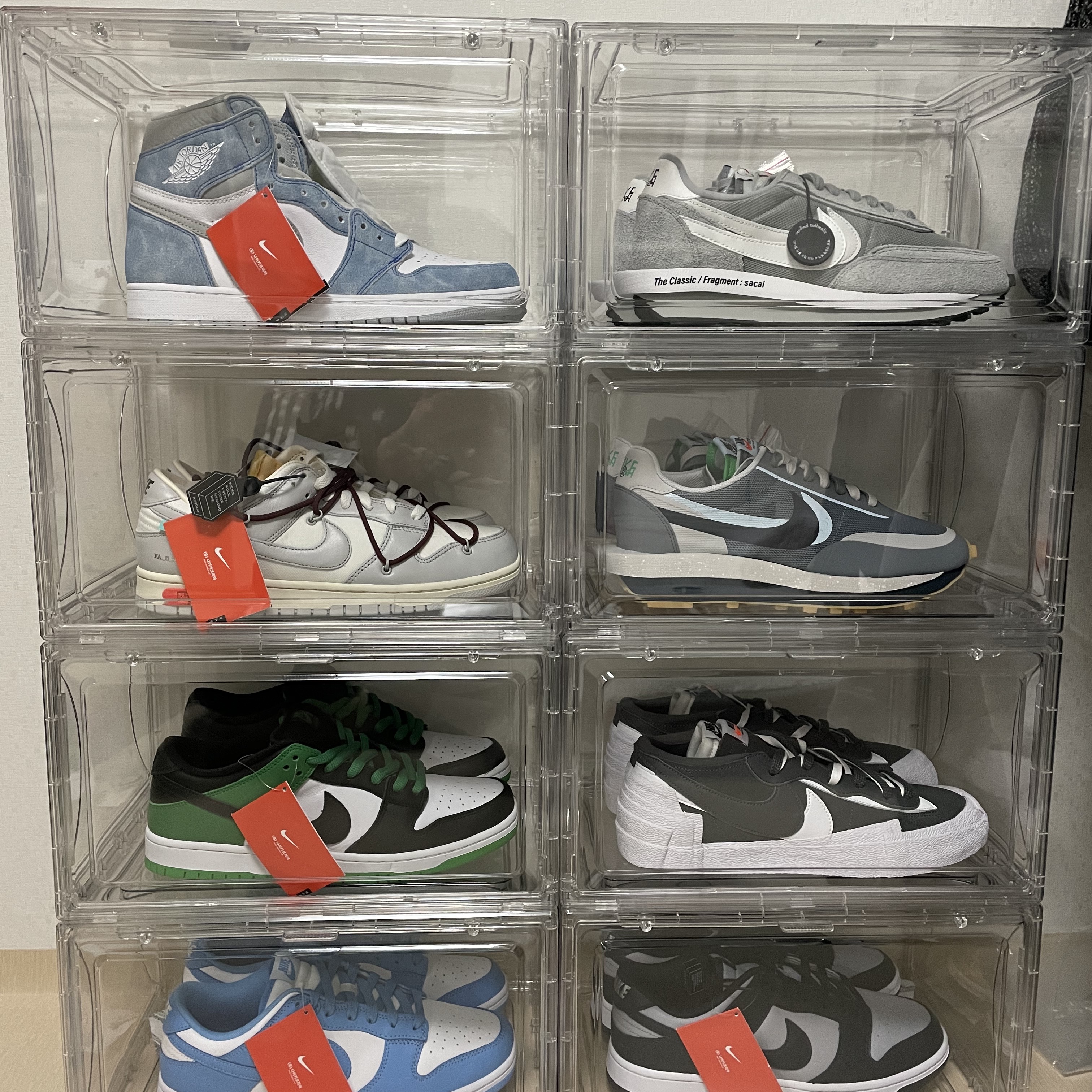 Nike x Off-White Dunk Low The 50 - Lot 46, Nike Dunk Low Retro Championship Grey 착용 스타일 - 2