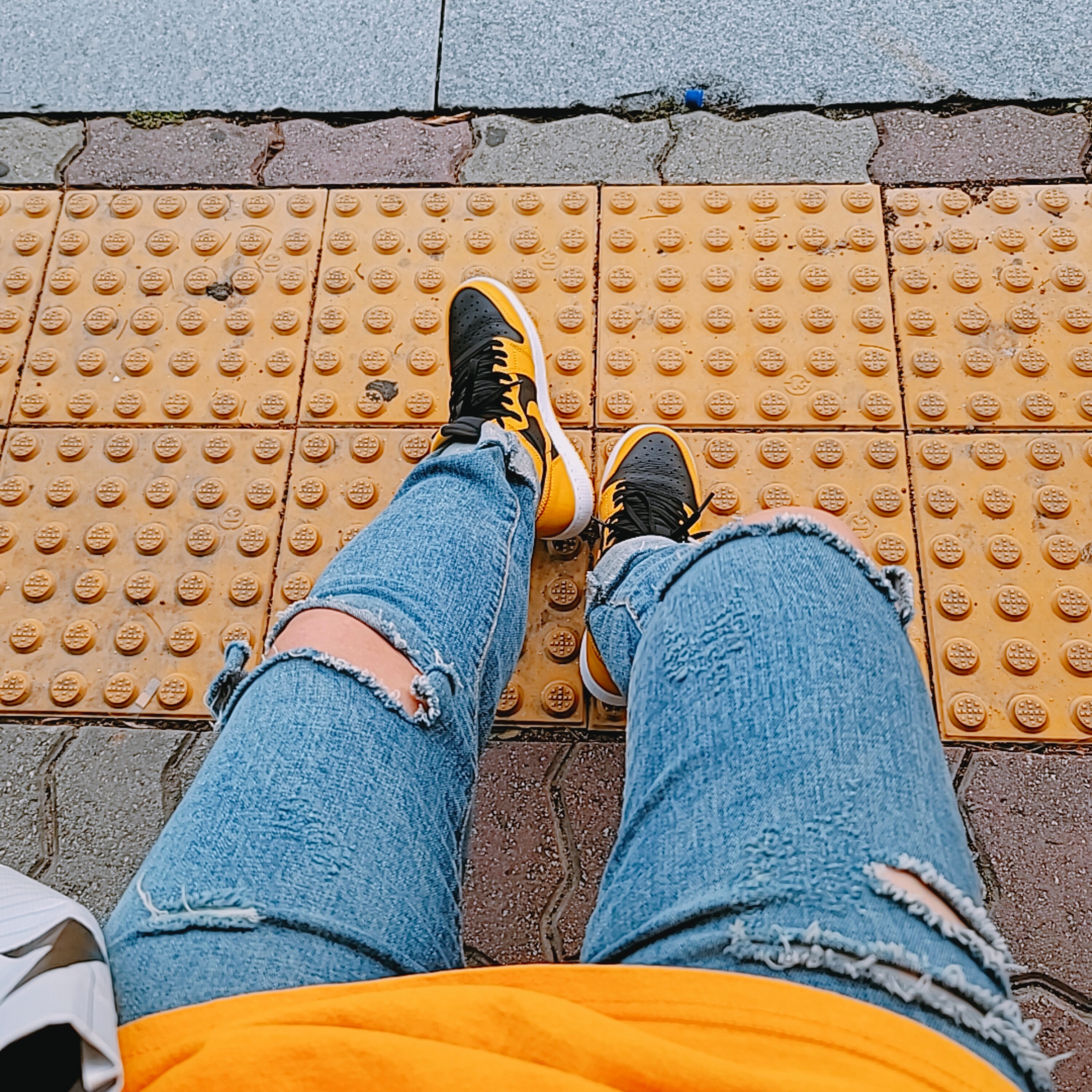 (GS) Jordan 1 Retro High OG Pollen 착용 스타일 - 1
