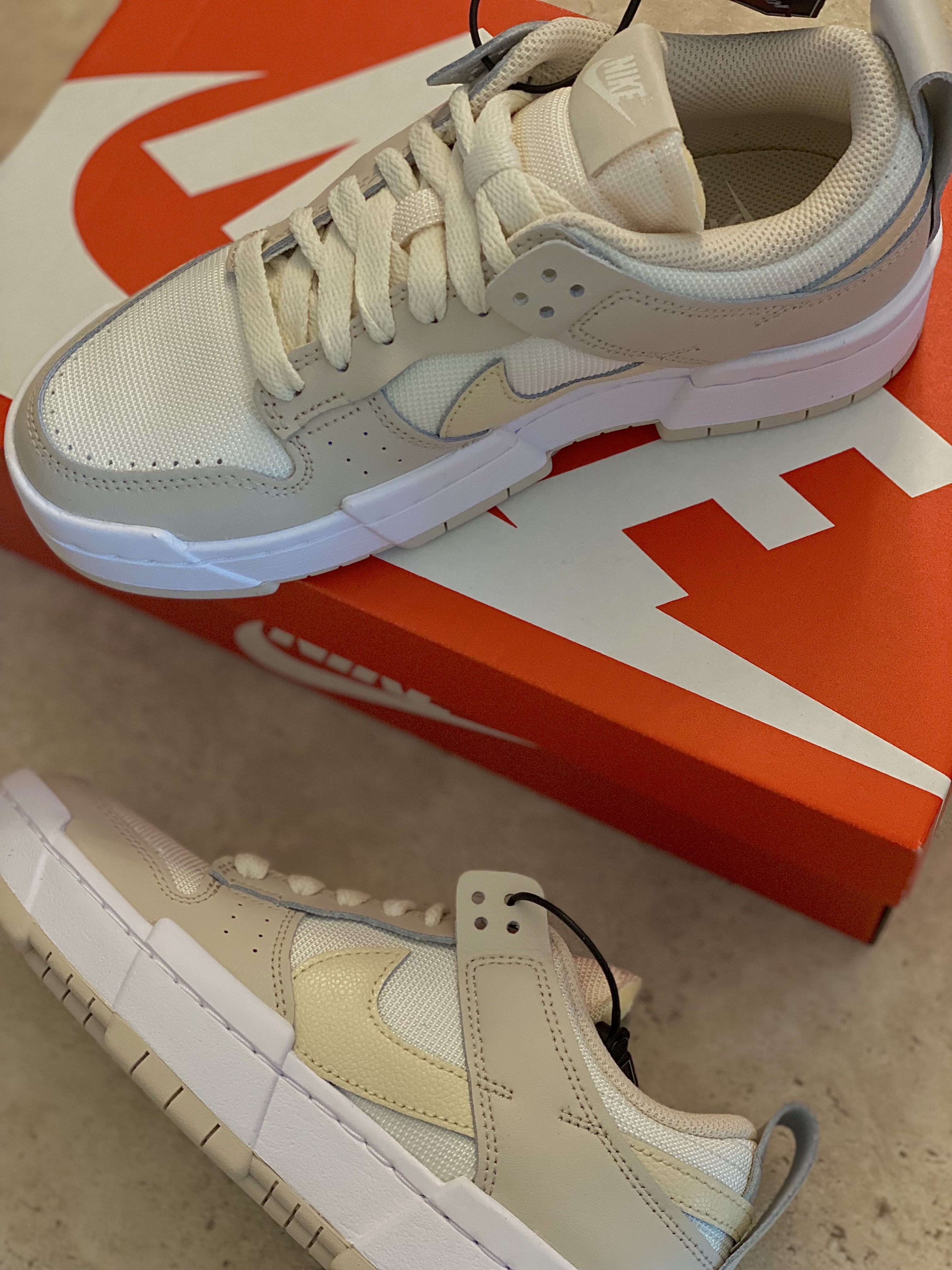 (W) Nike Dunk Low Disrupt Desert Sand 착용 스타일