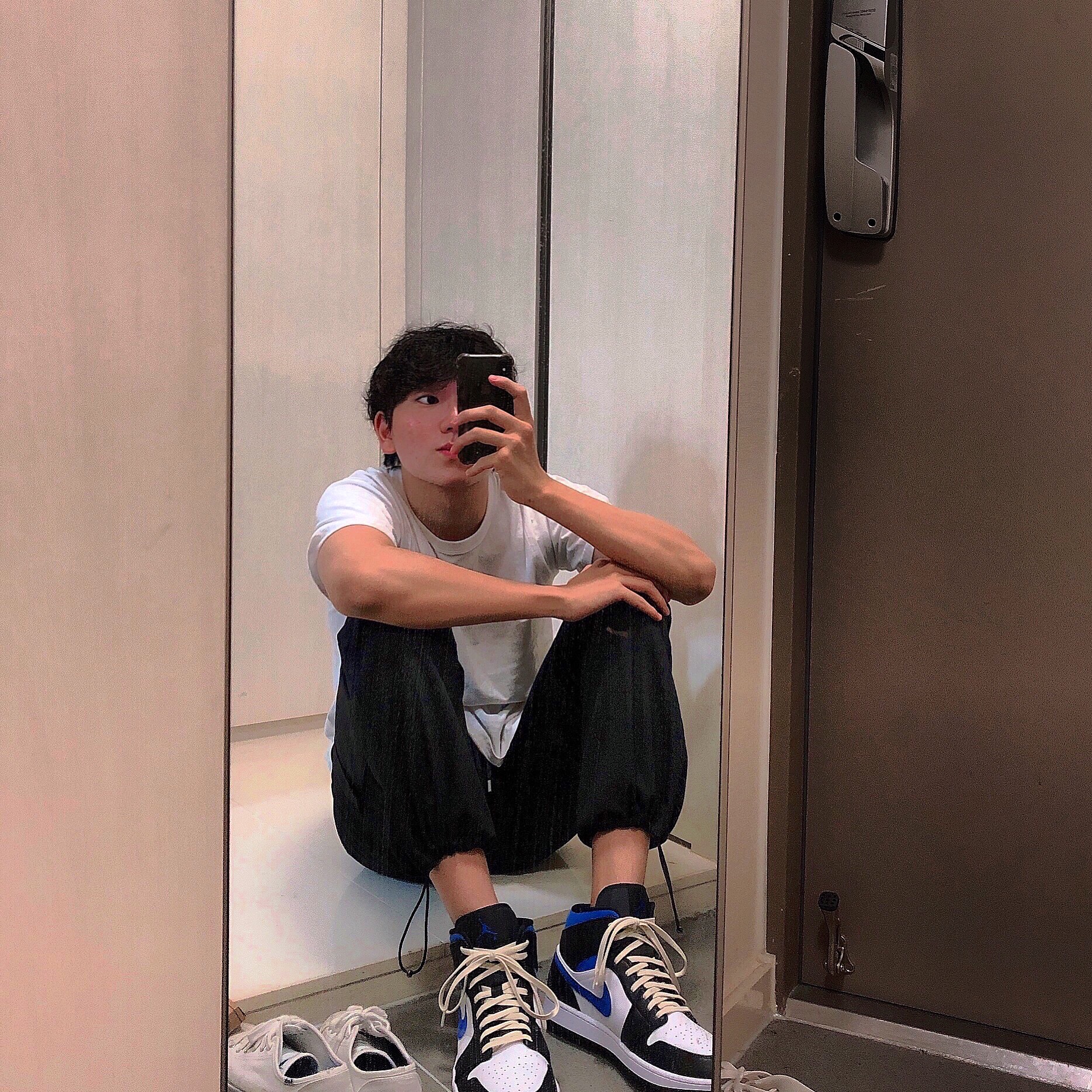 Jordan 1 Mid Racer Blue 착용 스타일