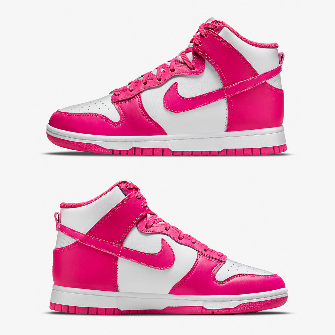 (W) Nike Dunk High Pink Prime 착용 스타일 - 3