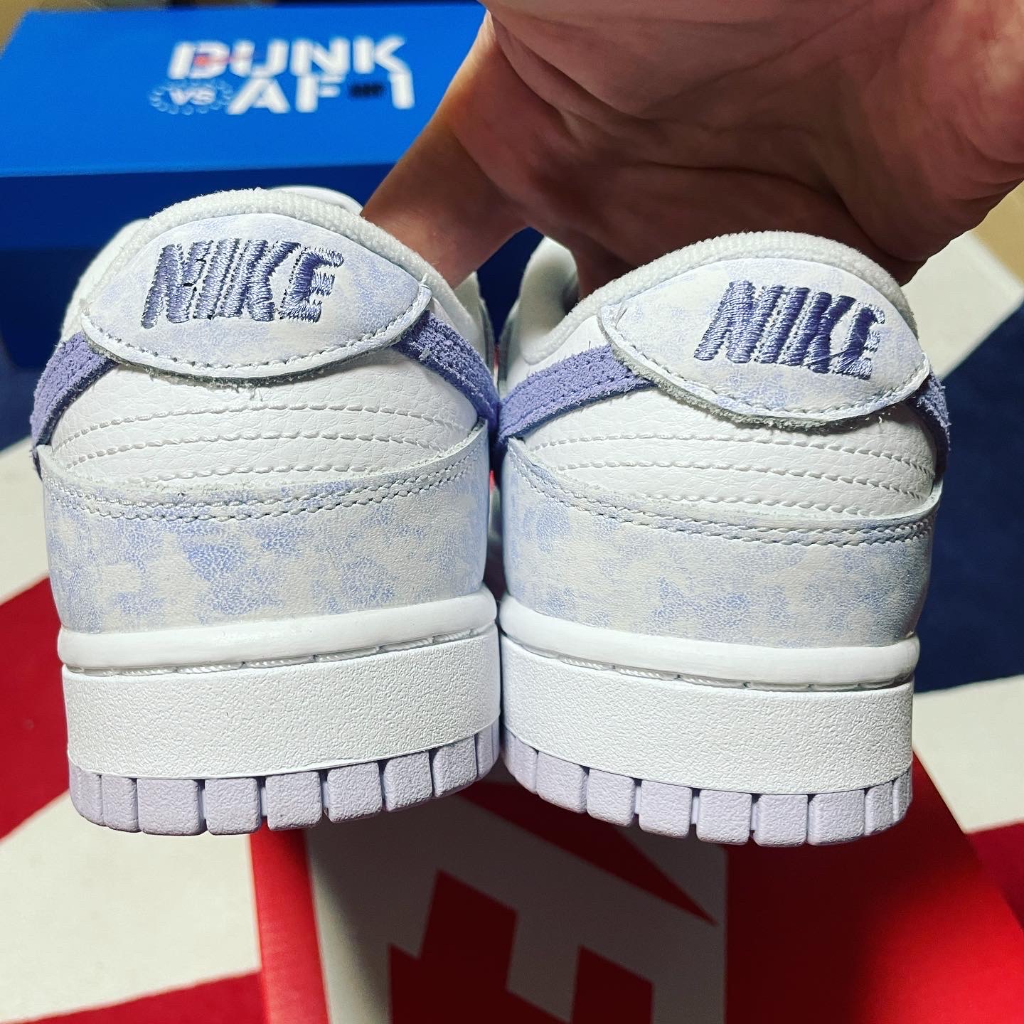 (W) Nike Dunk Low Purple Pulse 착용 스타일 - 4