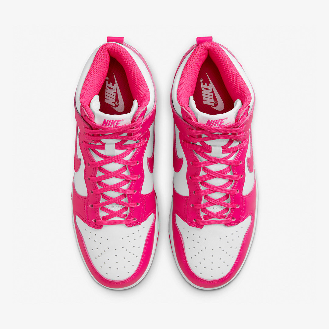 (W) Nike Dunk High Pink Prime 착용 스타일 - 4