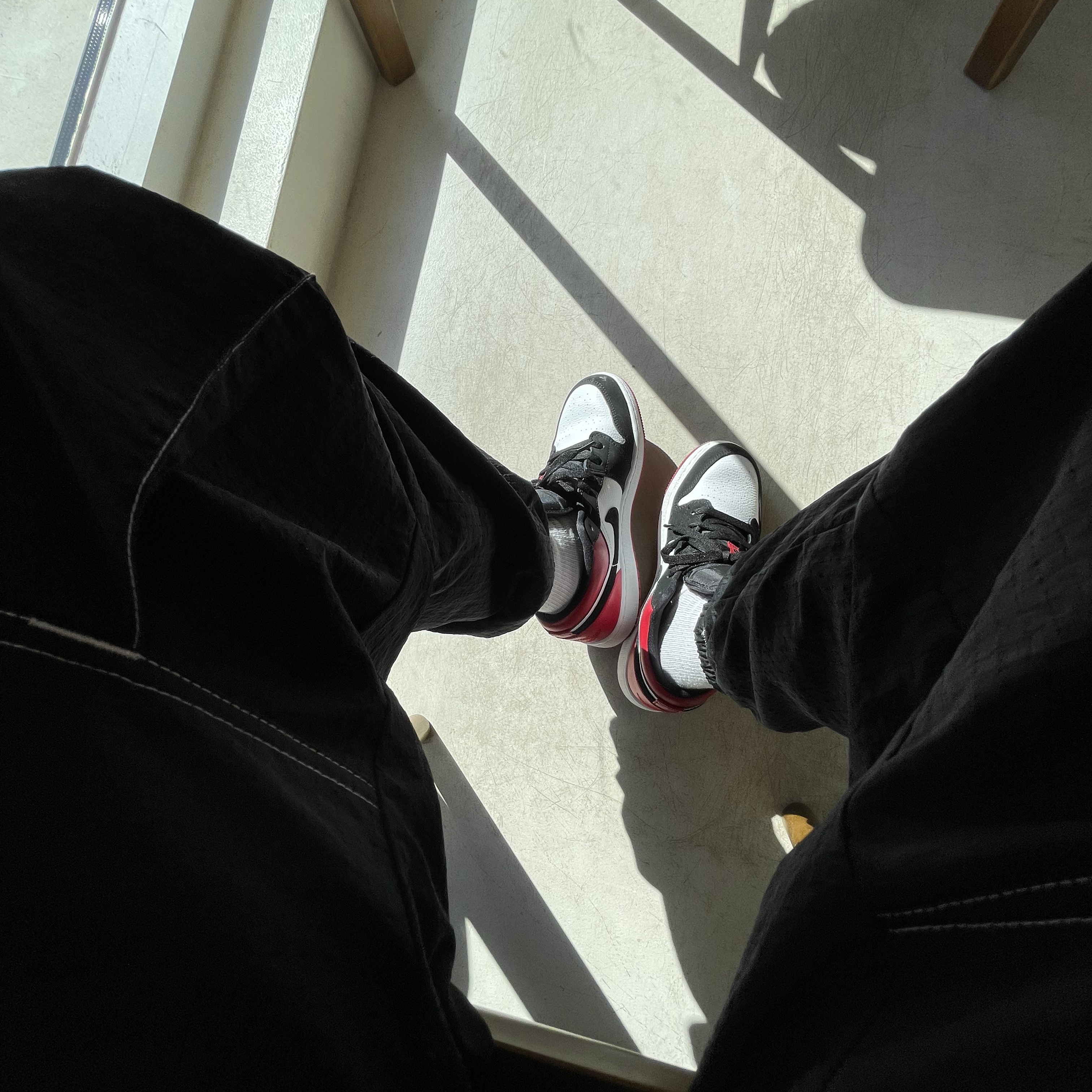 (GS) Jordan 1 Low Black Toe 착용 스타일
