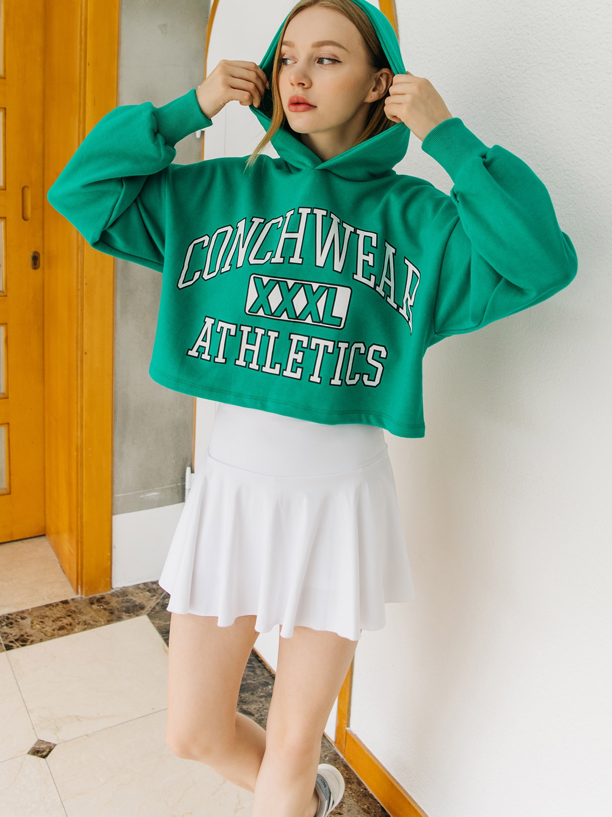 Nike x Sacai LDWaffle Summit White 착용 스타일 - 1
