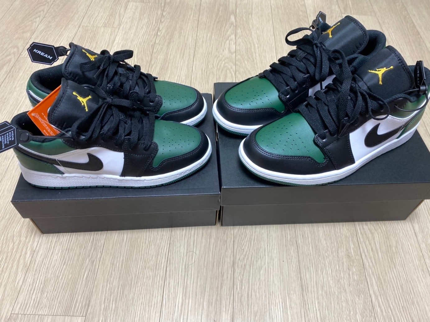 Jordan 1 Low Green Toe 착용 스타일