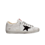 Golden Goose Superstar White Shearling Sneakers