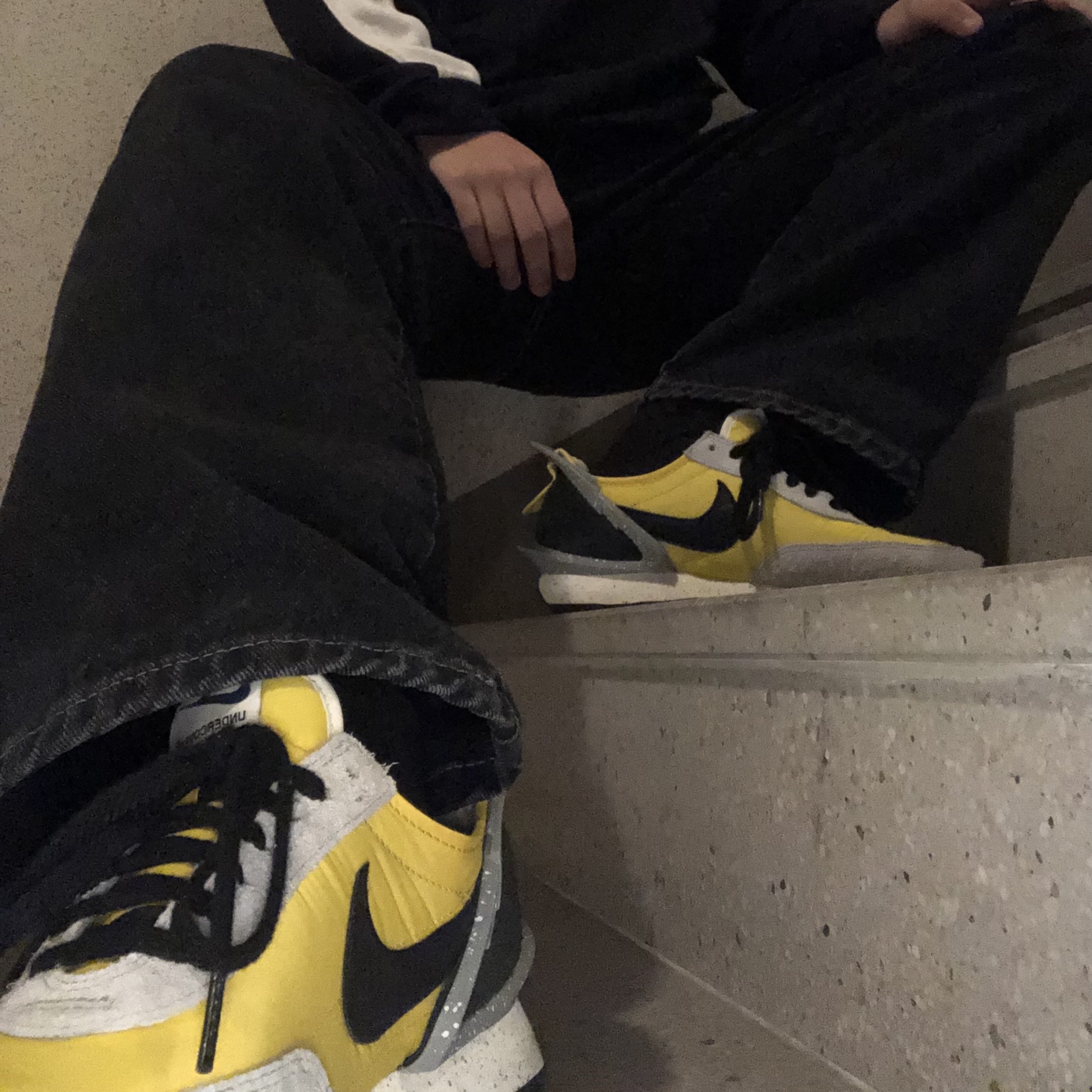 Nike x Undercover Daybreak Bright Citron 착용 스타일