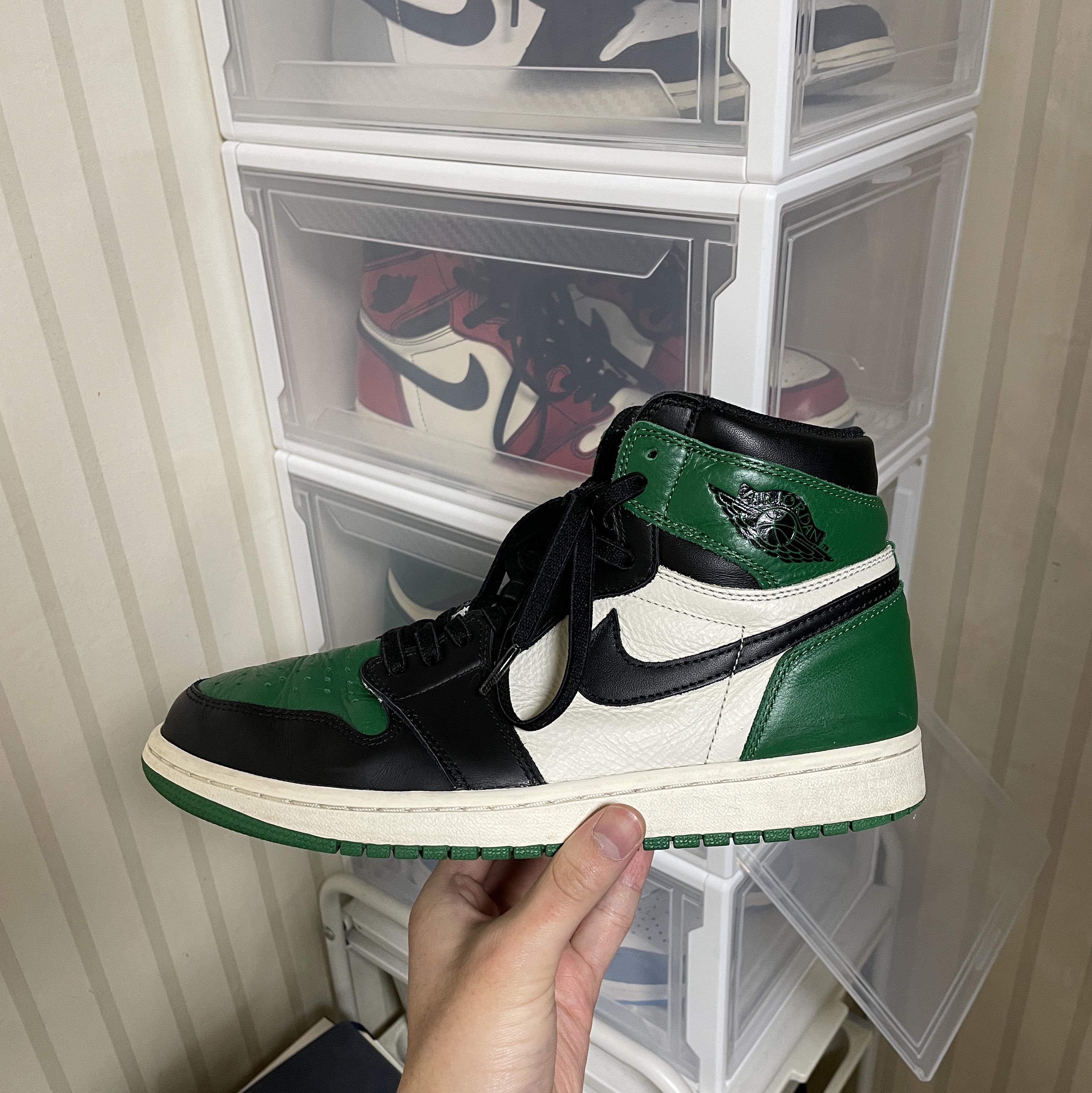 Jordan 1 Retro High OG Pine Green 착용 스타일