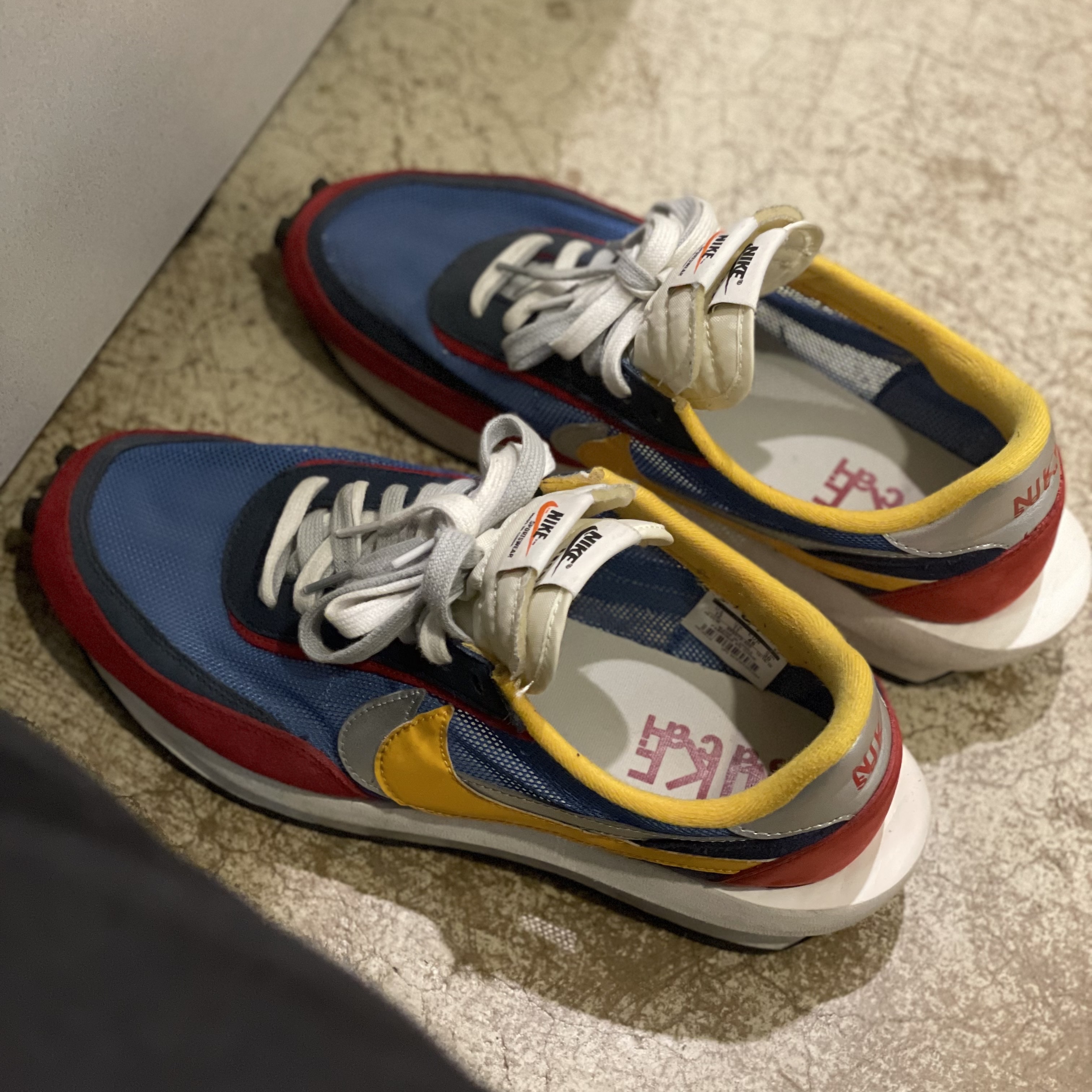Nike x Sacai LDWaffle Blue Multi 착용 스타일