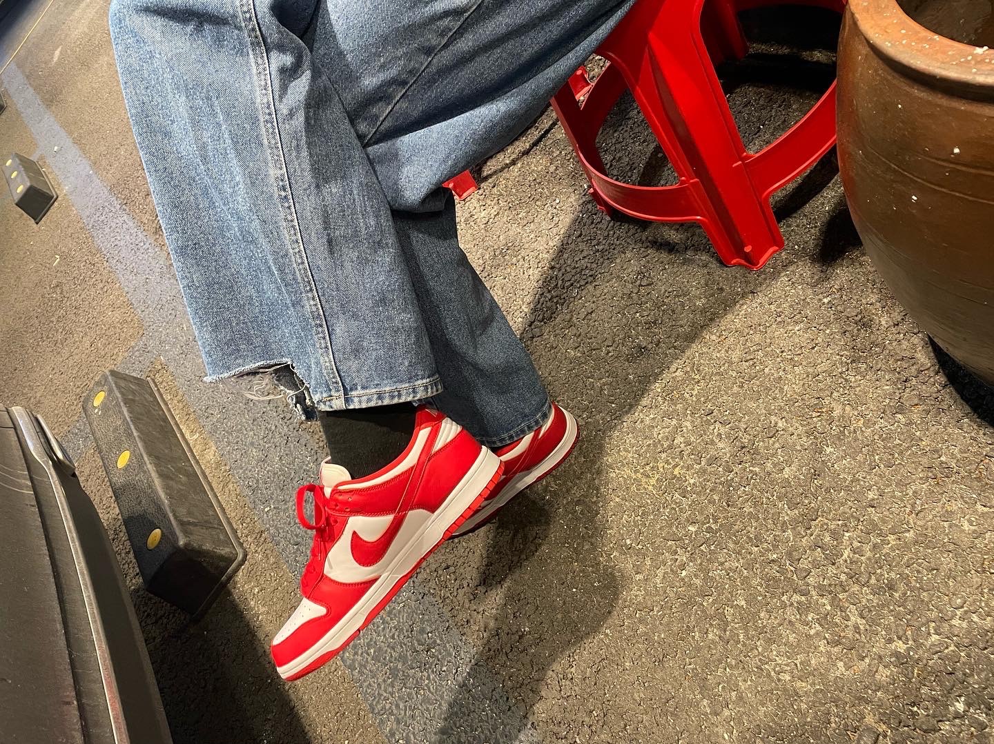 Nike Dunk Low SP University Red 2020 착용 스타일
