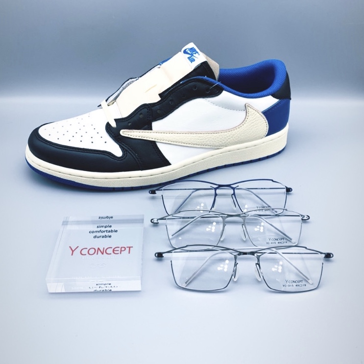 Jordan 1 x Travis Scott x Fragment Retro Low OG SP Military Blue 착용 스타일