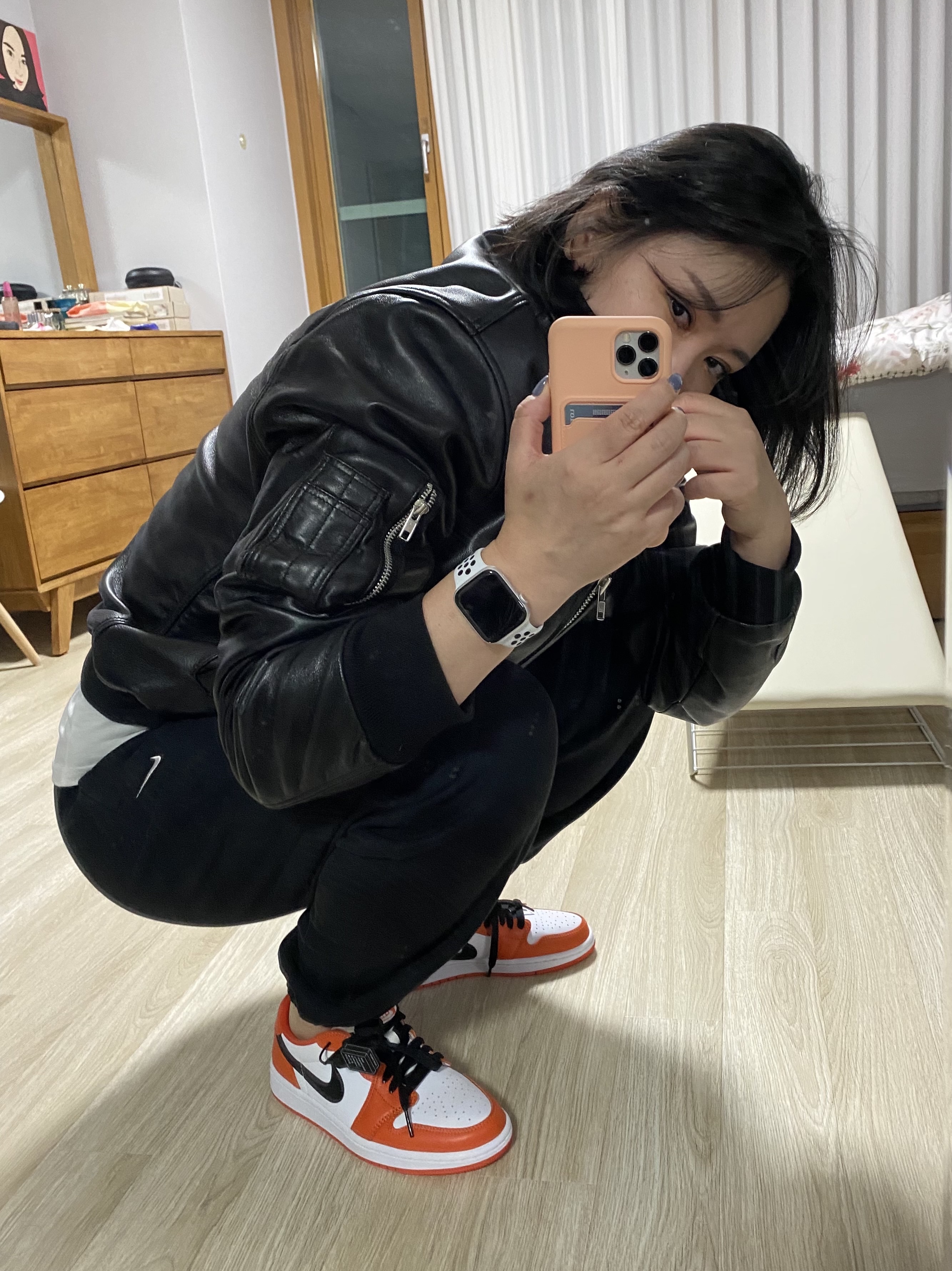 (W) Jordan 1 Low OG Starfish, Jordan 1 Low OG Starfish 착용 스타일