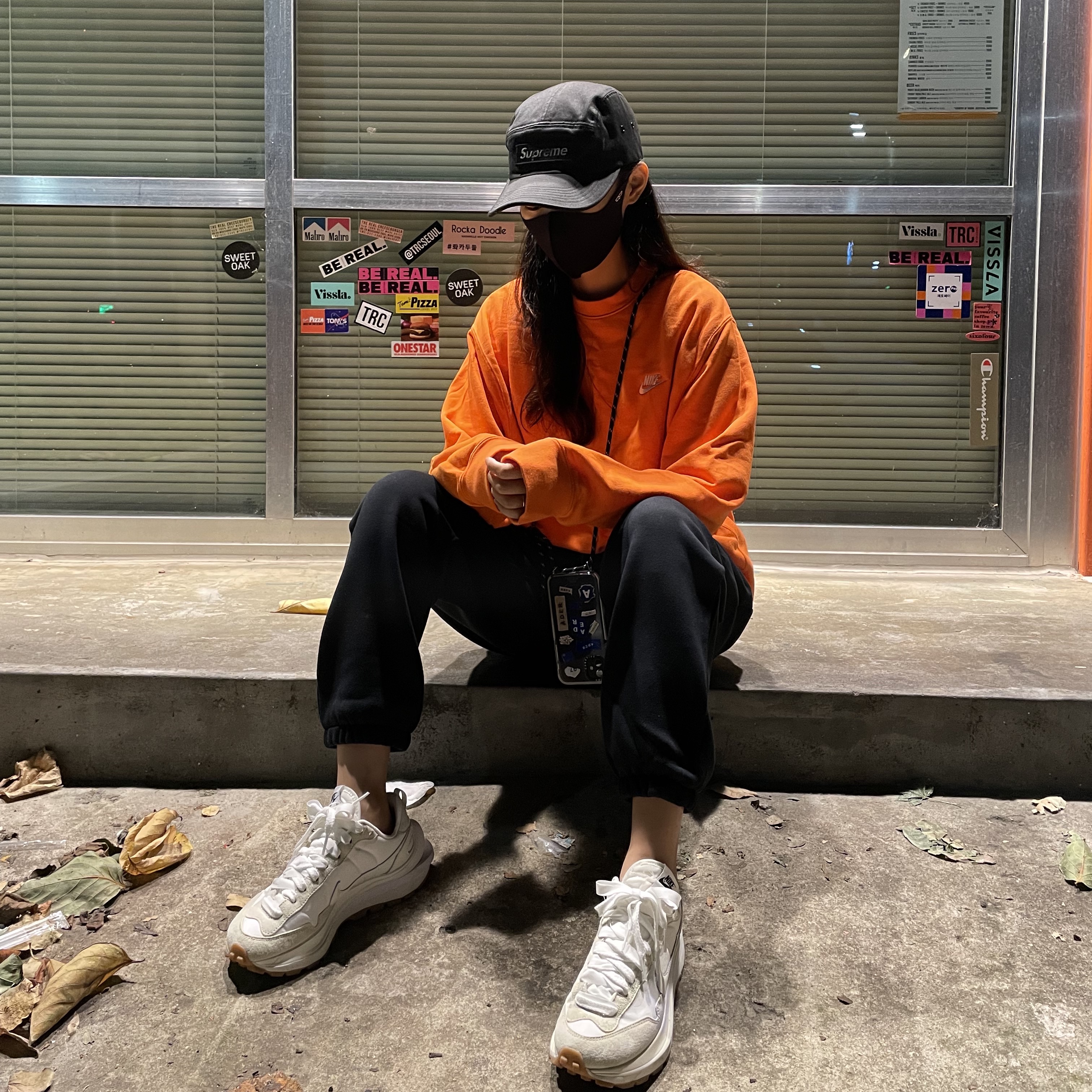 Nike x Cactus Plant Flea Market Workwear Jacket Black - Asia, Nike x Cactus Plant Flea Market S/S Jersey Green - Asia 착용 스타일 - 3
