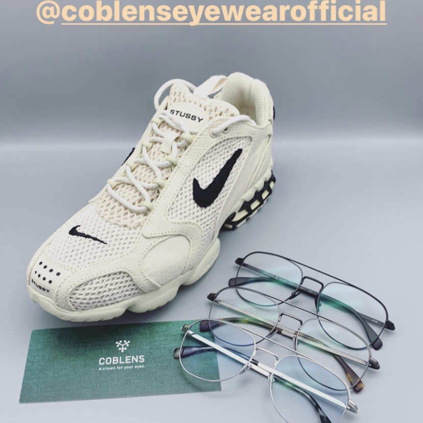 Nike x Stussy Air Zoom Spiridon Cage 2 Fossil 착용 스타일