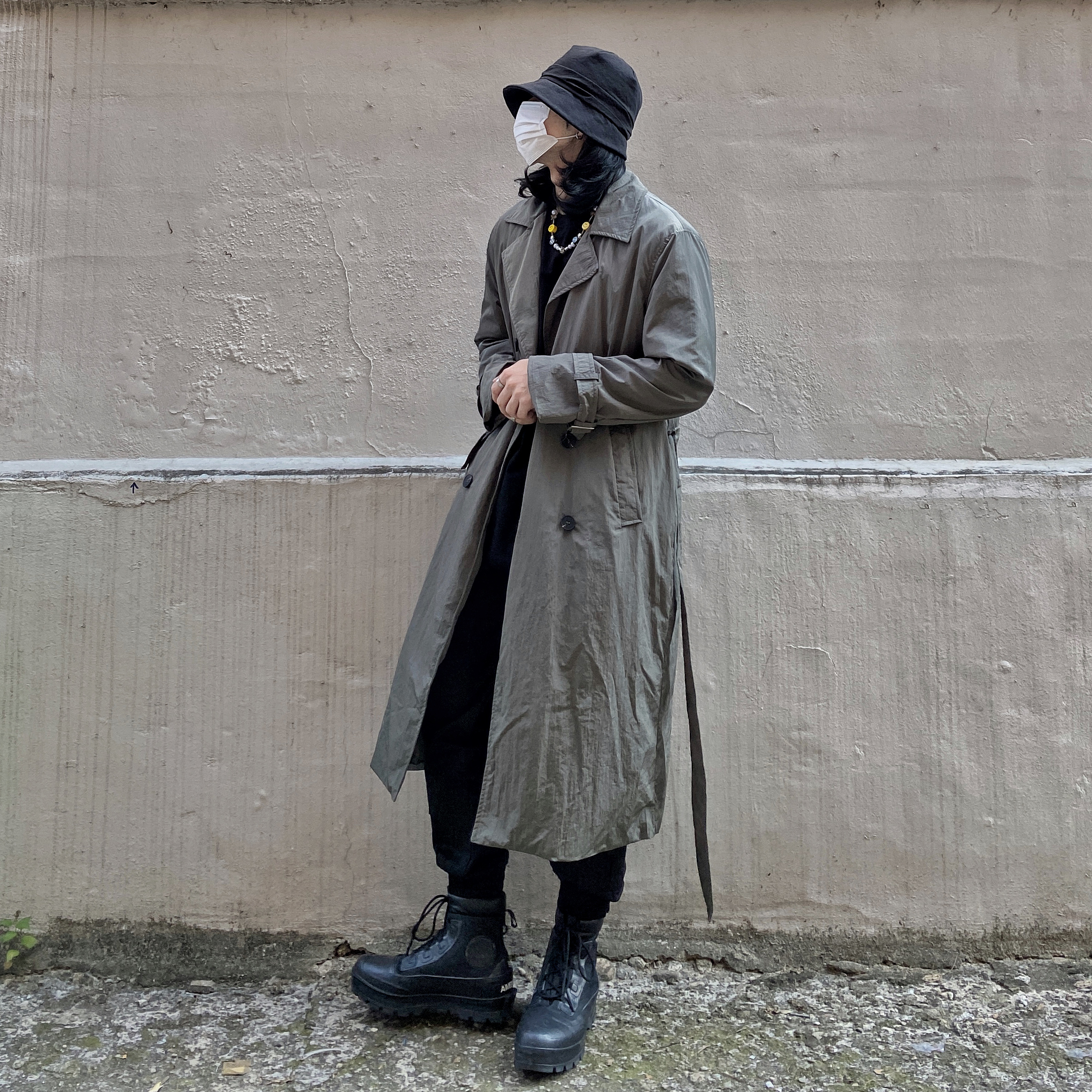 Converse x Ambush Chuck Taylor All Star Duck Boot Black 착용 스타일