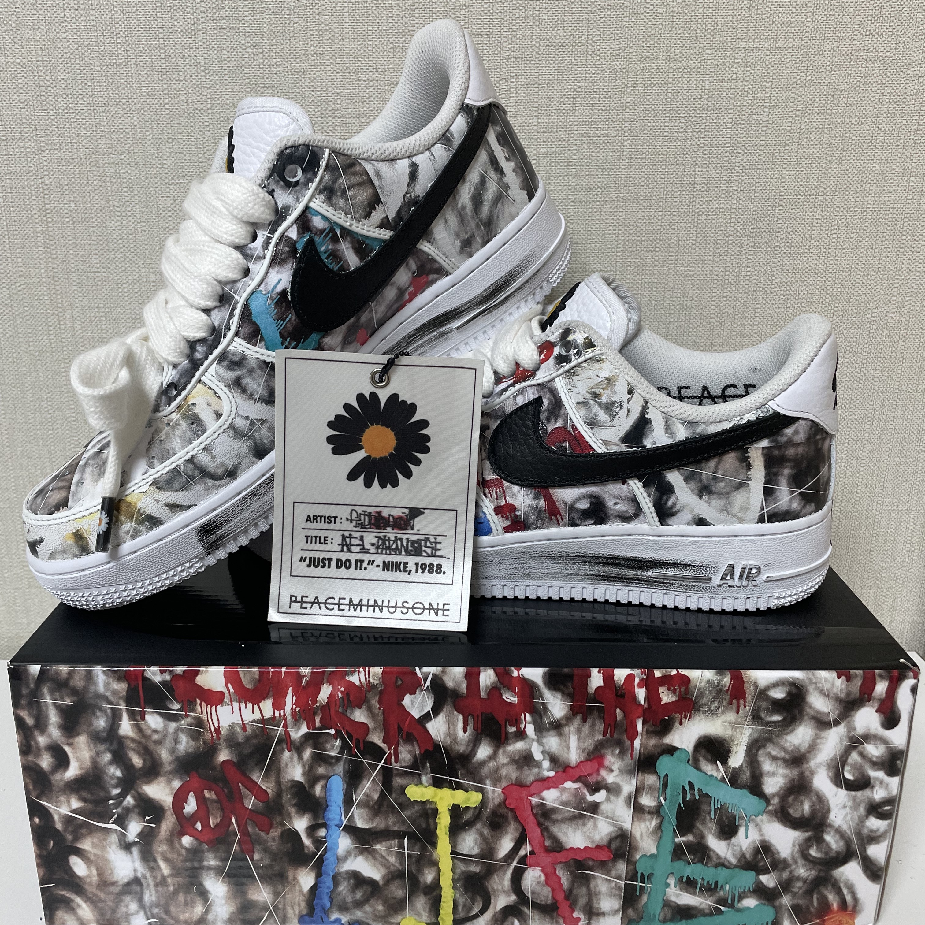 Nike x Peaceminusone Air Force 1 Low Para-Noise 2.0 착용 스타일