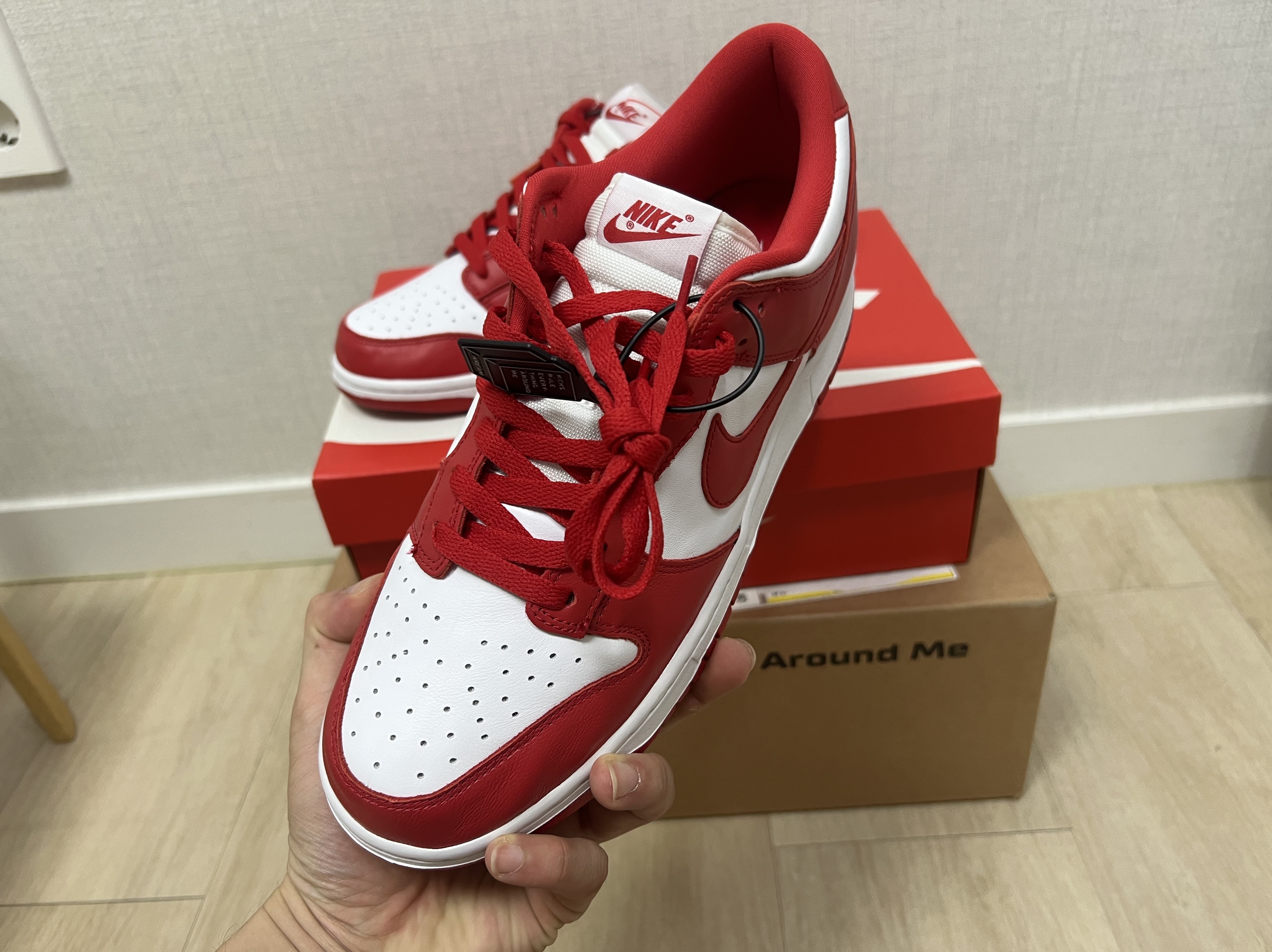 Nike Dunk Low SP University Red 2020 착용 스타일 - 1