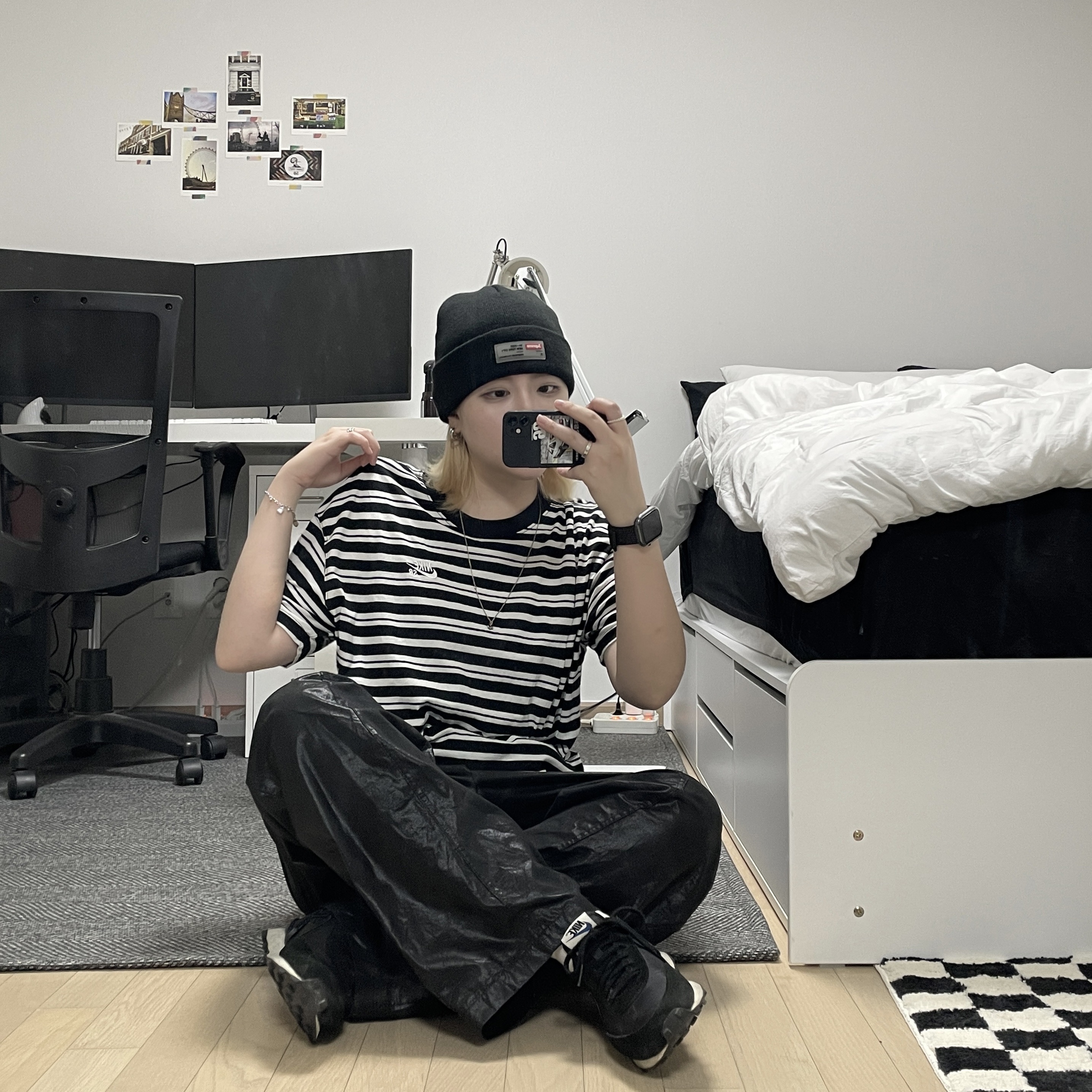 (W) Nike x Undercover Daybreak Black Sail 착용 스타일