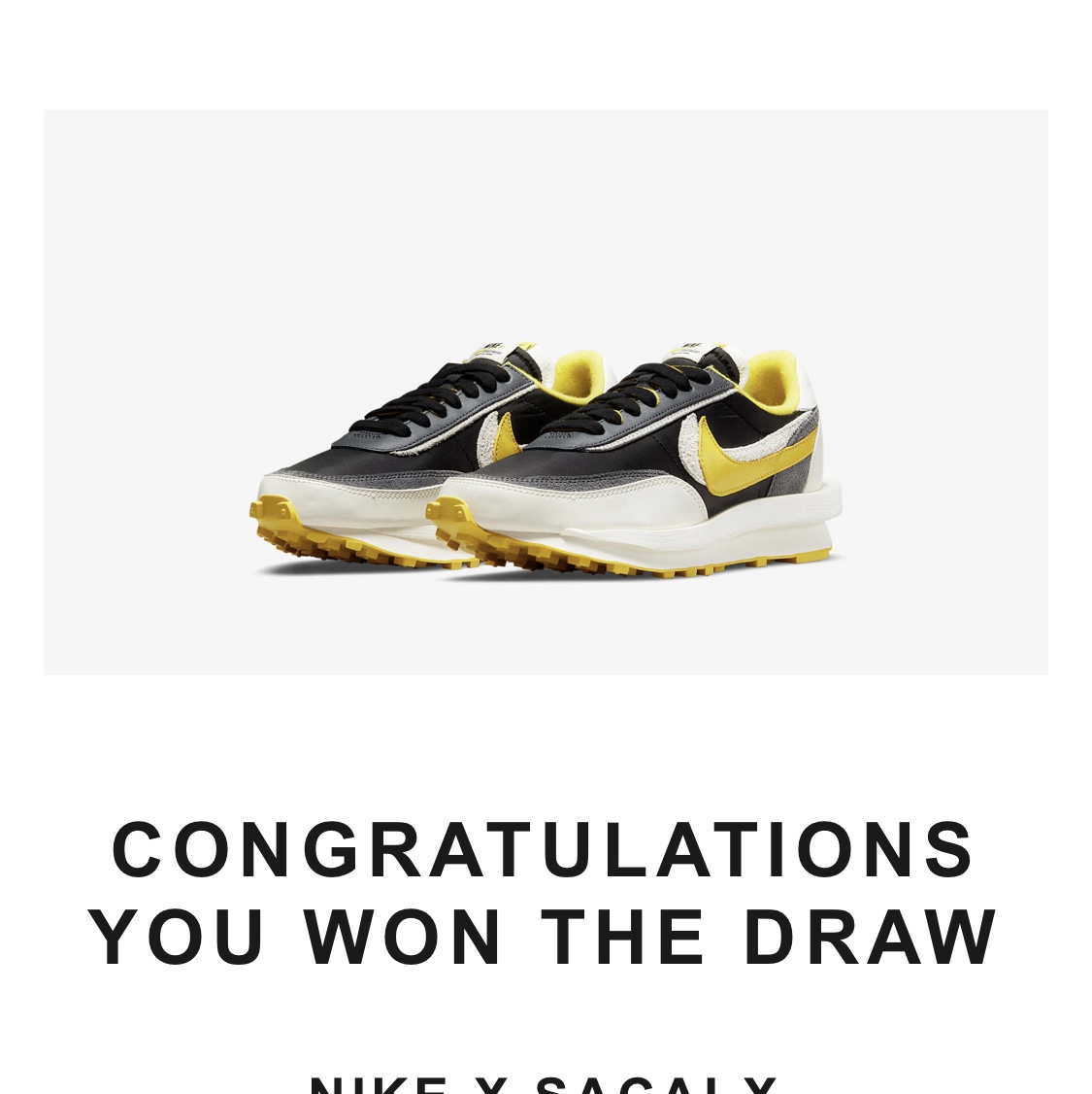 Nike x Sacai x Undercover LDWaffle Black Bright Citron 착용 스타일