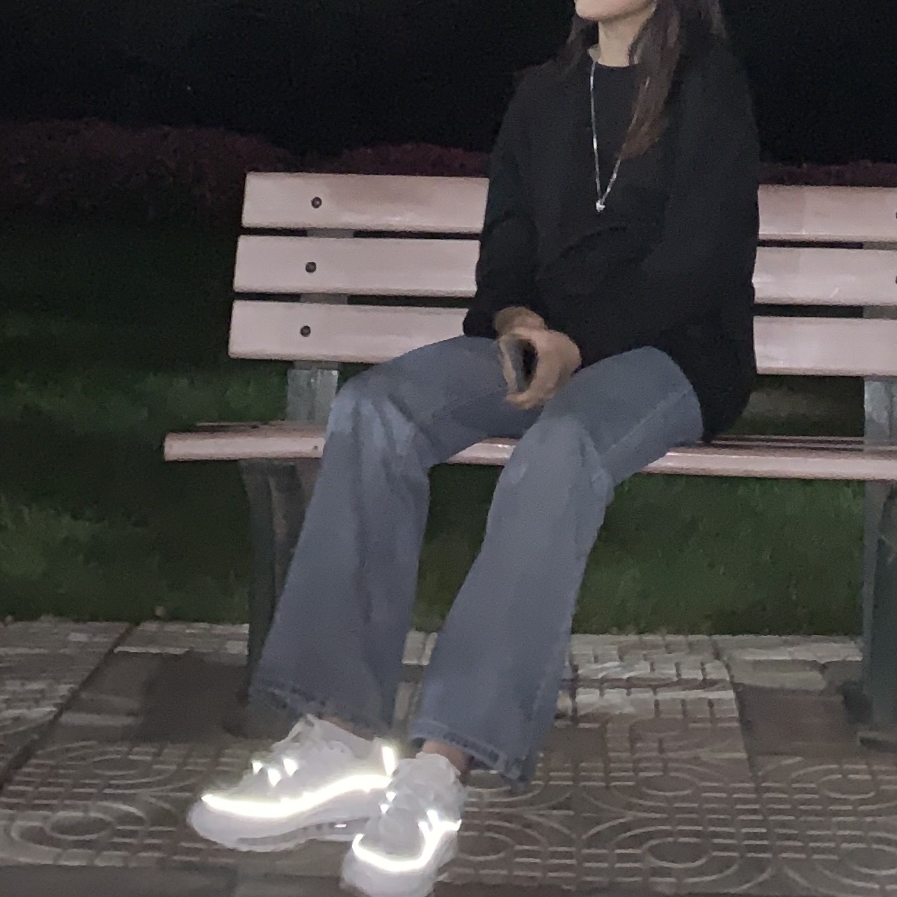 (W) Nike Air Max 98 Triple White 착용 스타일 - 2