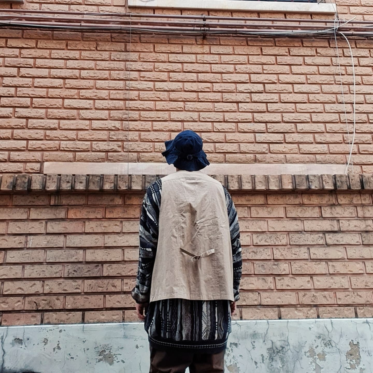 Vans Vault x Nigel Cabourn OG Authentic LX Army Green Camo 착용 스타일 - 3