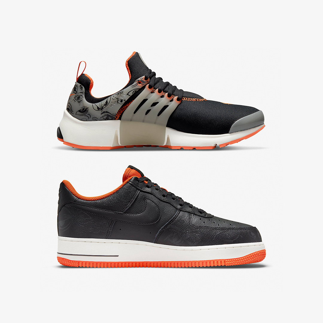 Nike SB Dunk Low Pro Premium Mummy, Nike Air Force 1 '07 PRM Halloween 착용 스타일 - 3