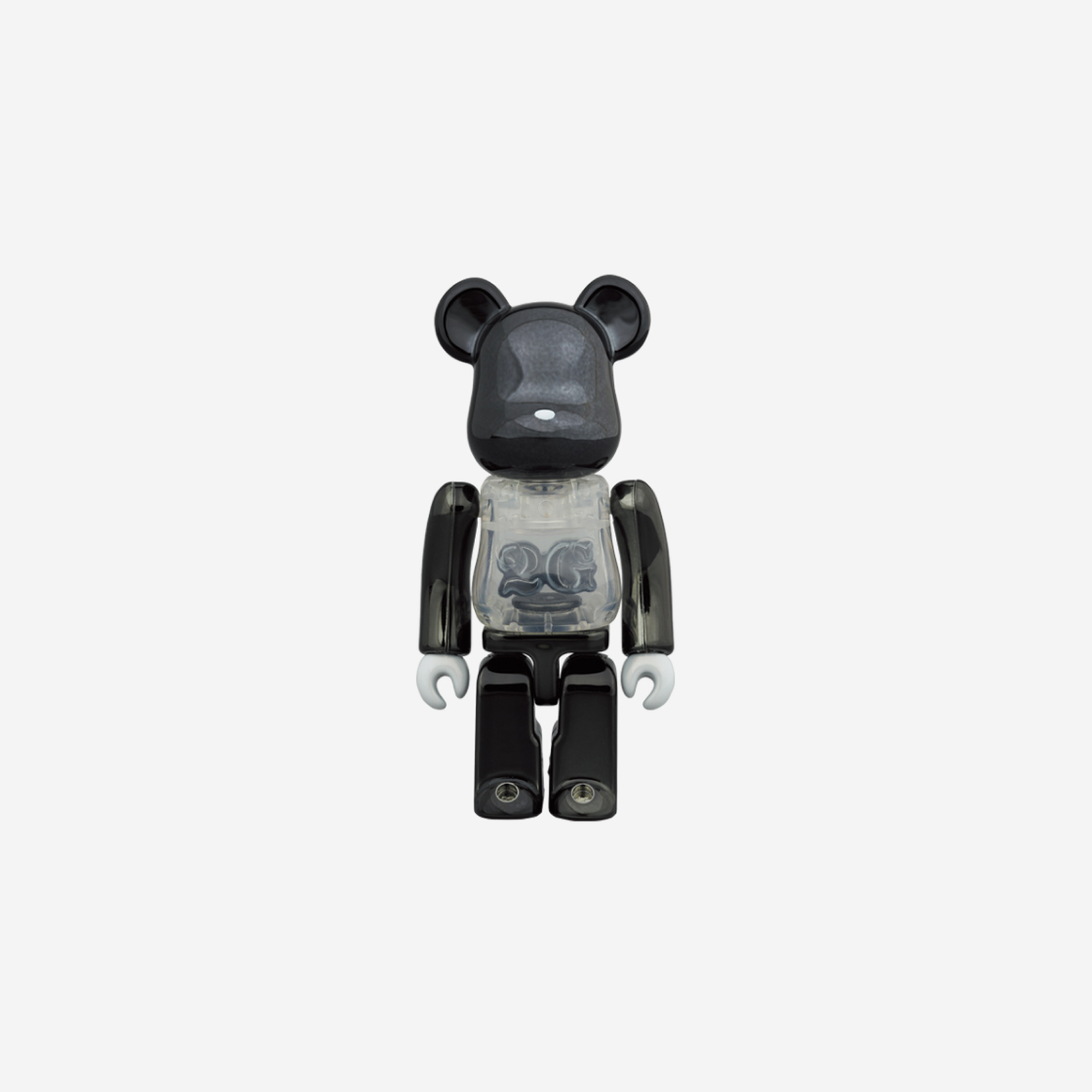 베어브릭 2G 익스클루시브 블랙 크롬 100% & 400% 세트 | Bearbrick