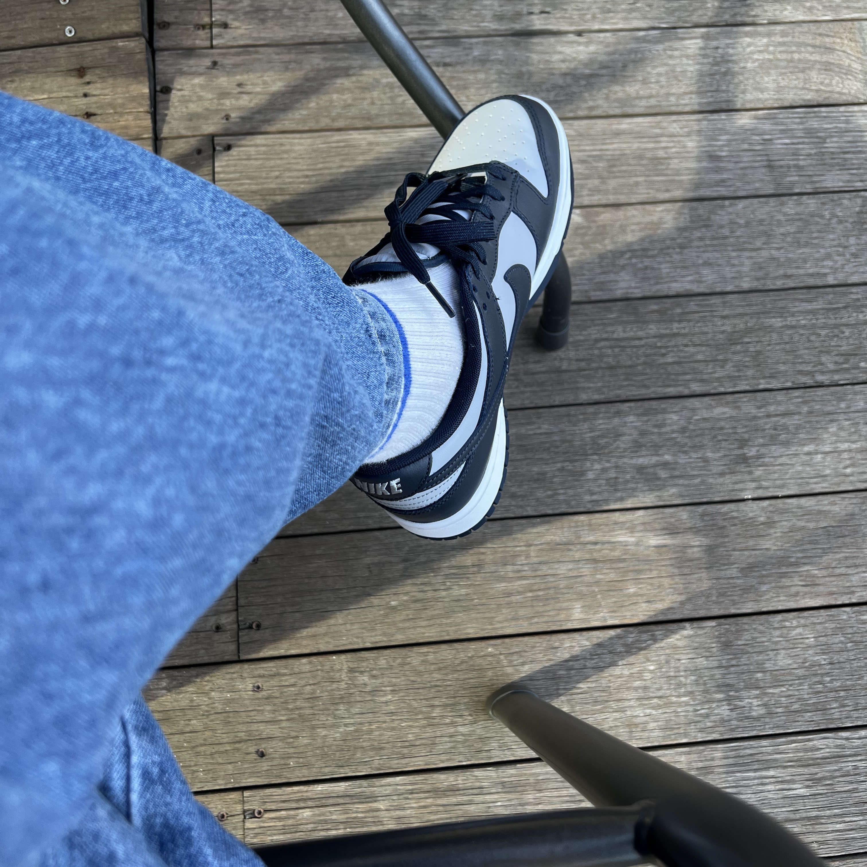 Nike Dunk Low Retro Championship Grey 착용 스타일