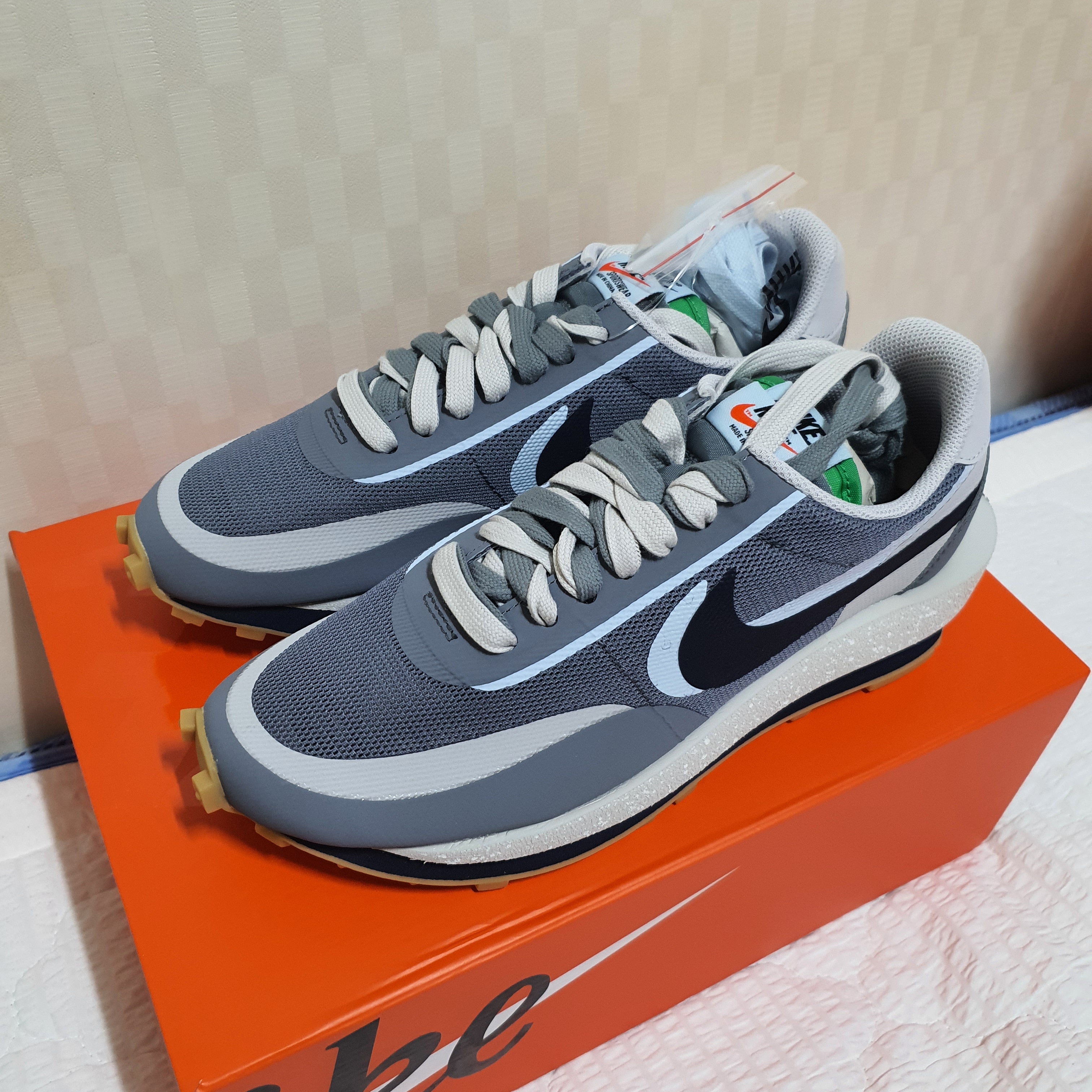Nike x Sacai x Clot LDWaffle Cool Grey 착용 스타일