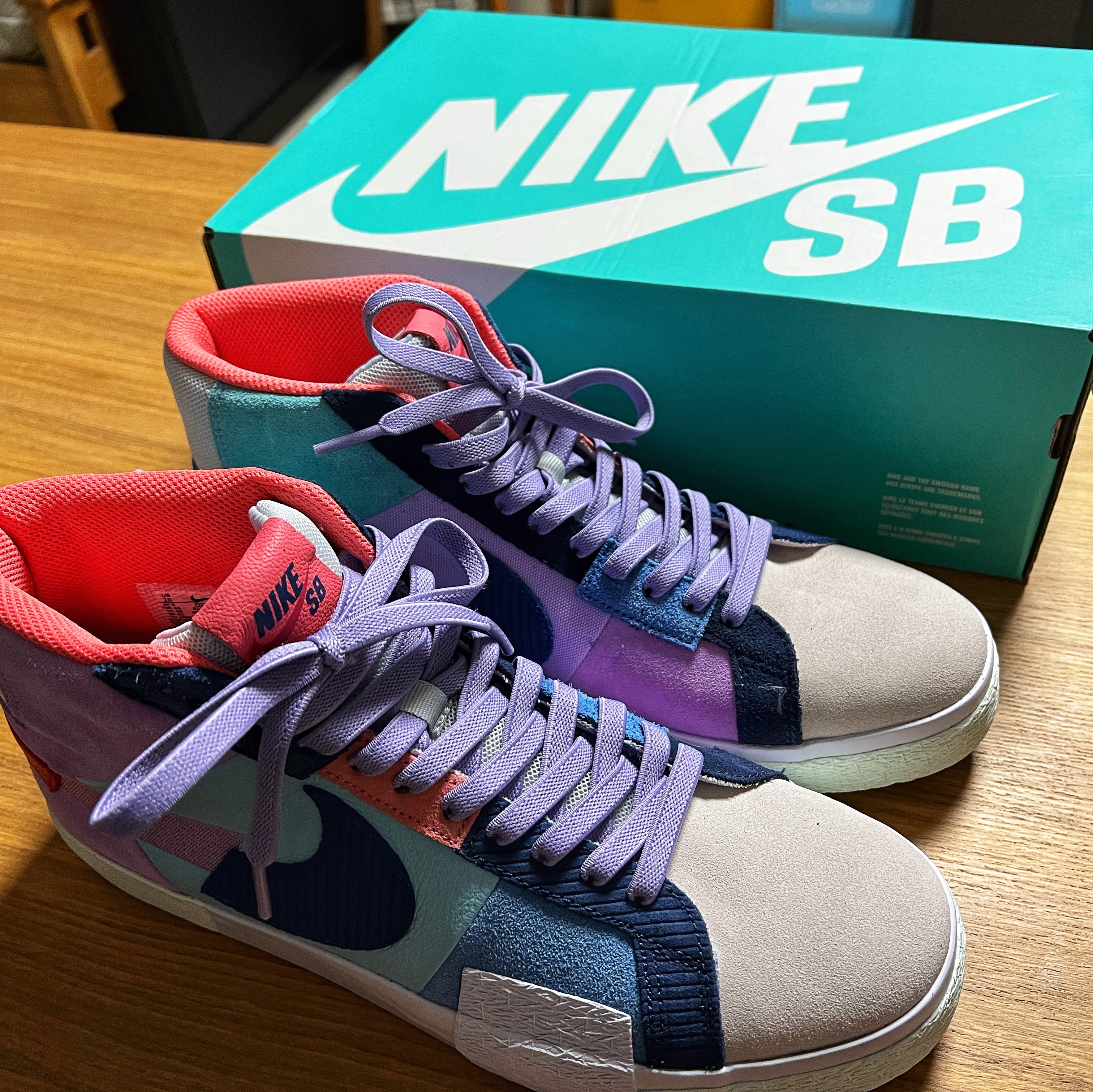Nike SB Zoom Blazer Mid Premium Mosaic 착용 스타일 - 1