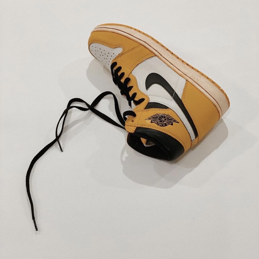 Jordan 1 Retro High OG Pollen, (GS) Jordan 1 Retro High OG Pollen 착용 스타일 - 4