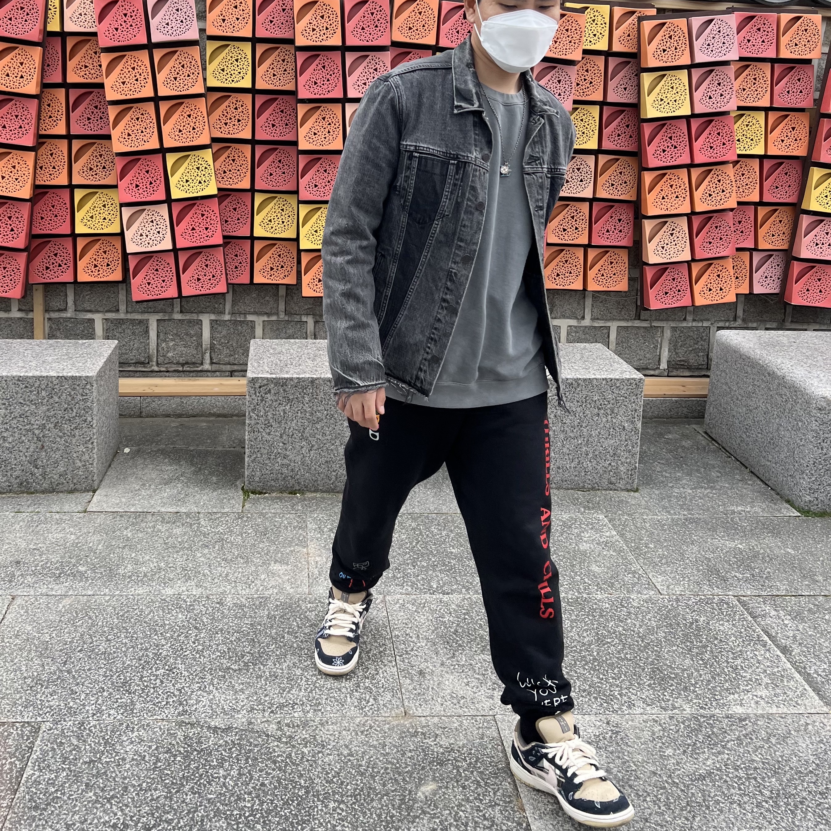 Nike x Travis Scott SB Dunk Low 착용 스타일 - 1