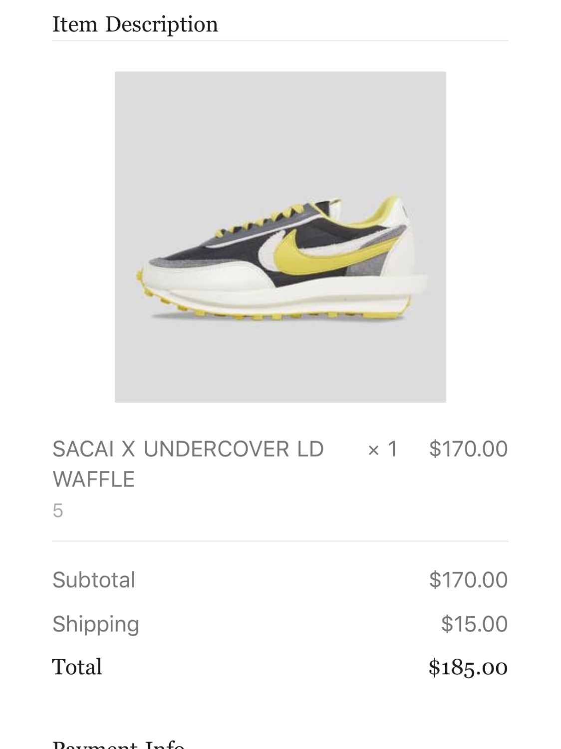 Nike x Sacai x Undercover LDWaffle Midnight Spruce University Red, Nike x Sacai x Undercover LDWaffle Black Bright Citron 착용 스타일 - 2
