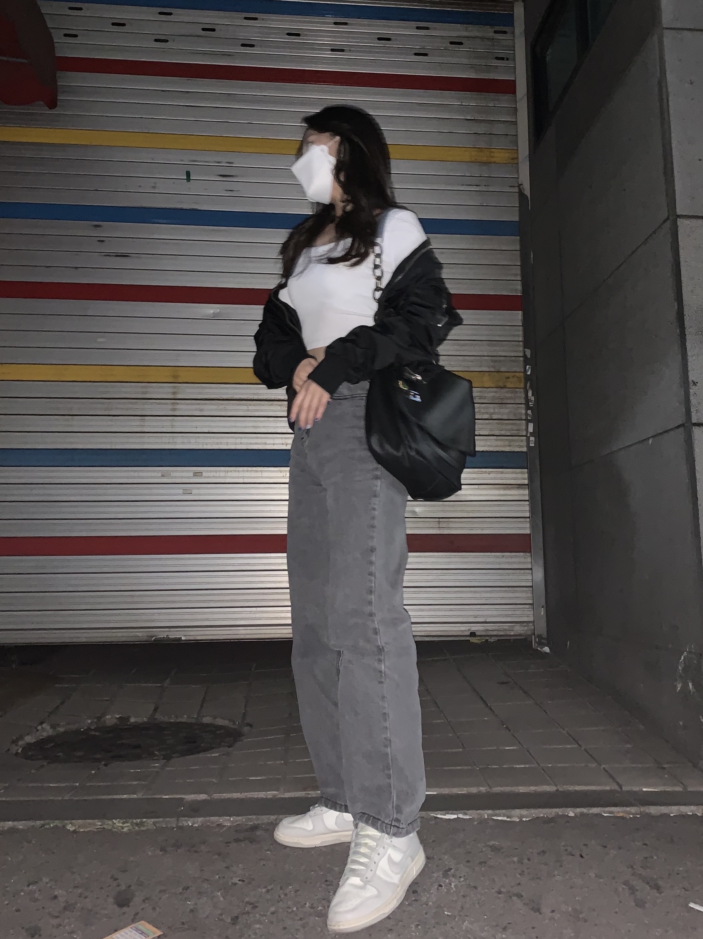 (W) Nike Dunk Low Light Bone 착용 스타일