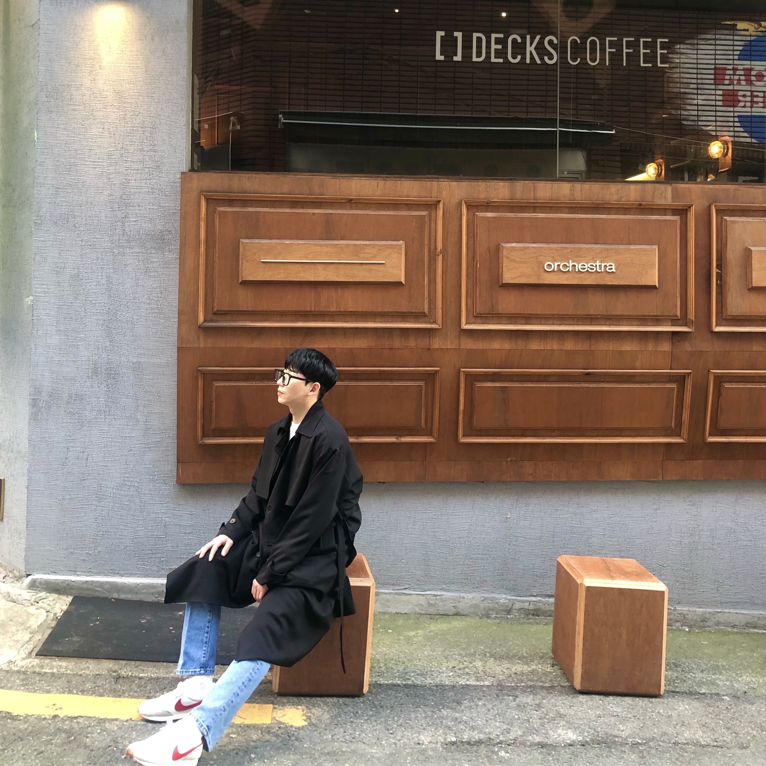 (W) Nike Daybreak Summit White University Red 착용 스타일