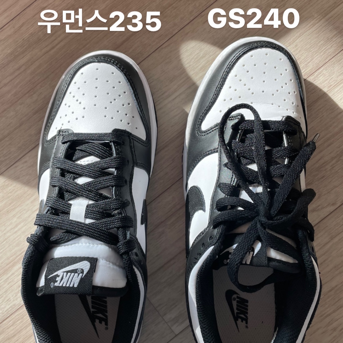 (W) Nike Dunk Low Black 착용 스타일 - 2