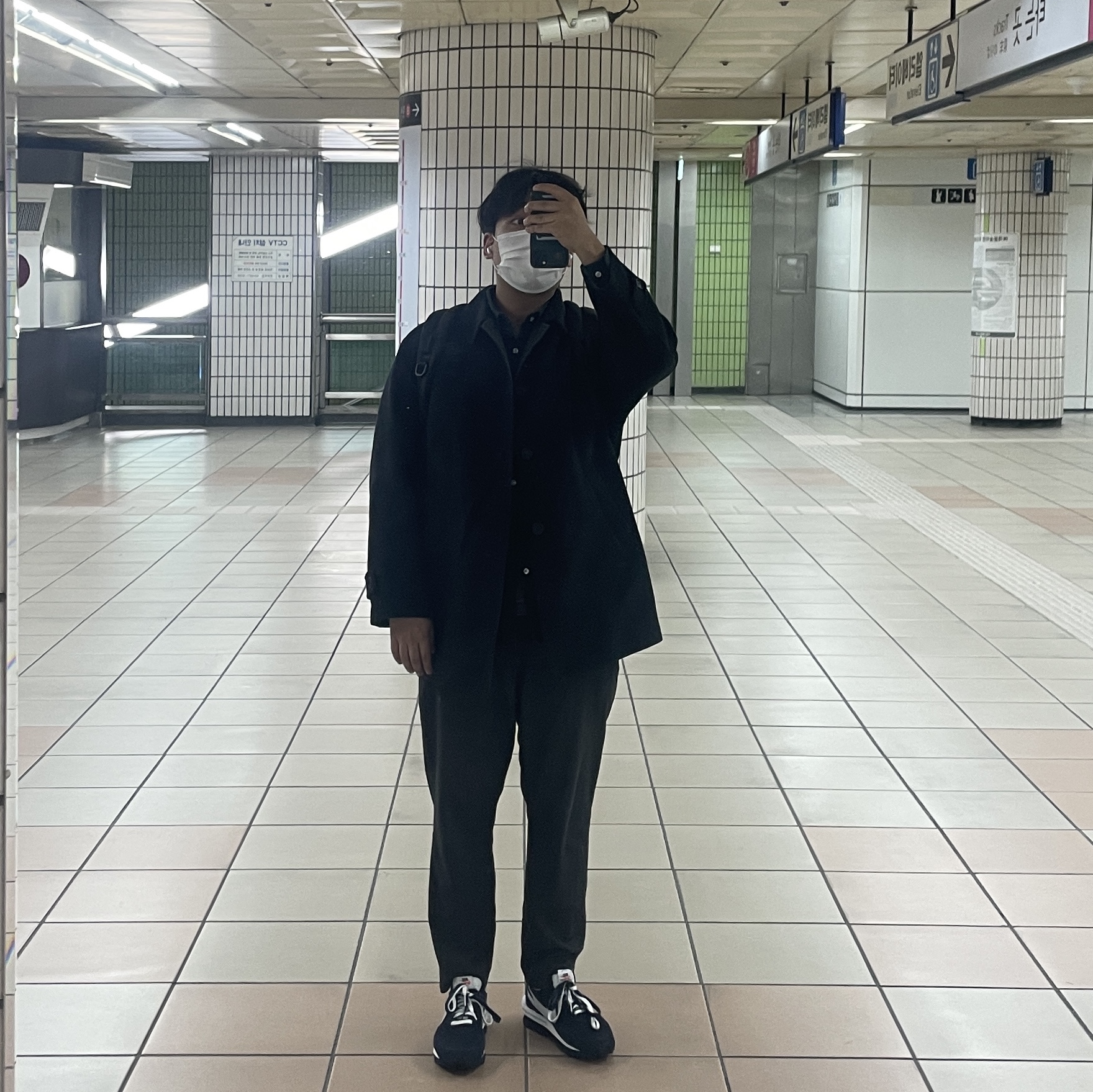 Nike x Sacai x Fragment LDWaffle Blackened Blue 착용 스타일