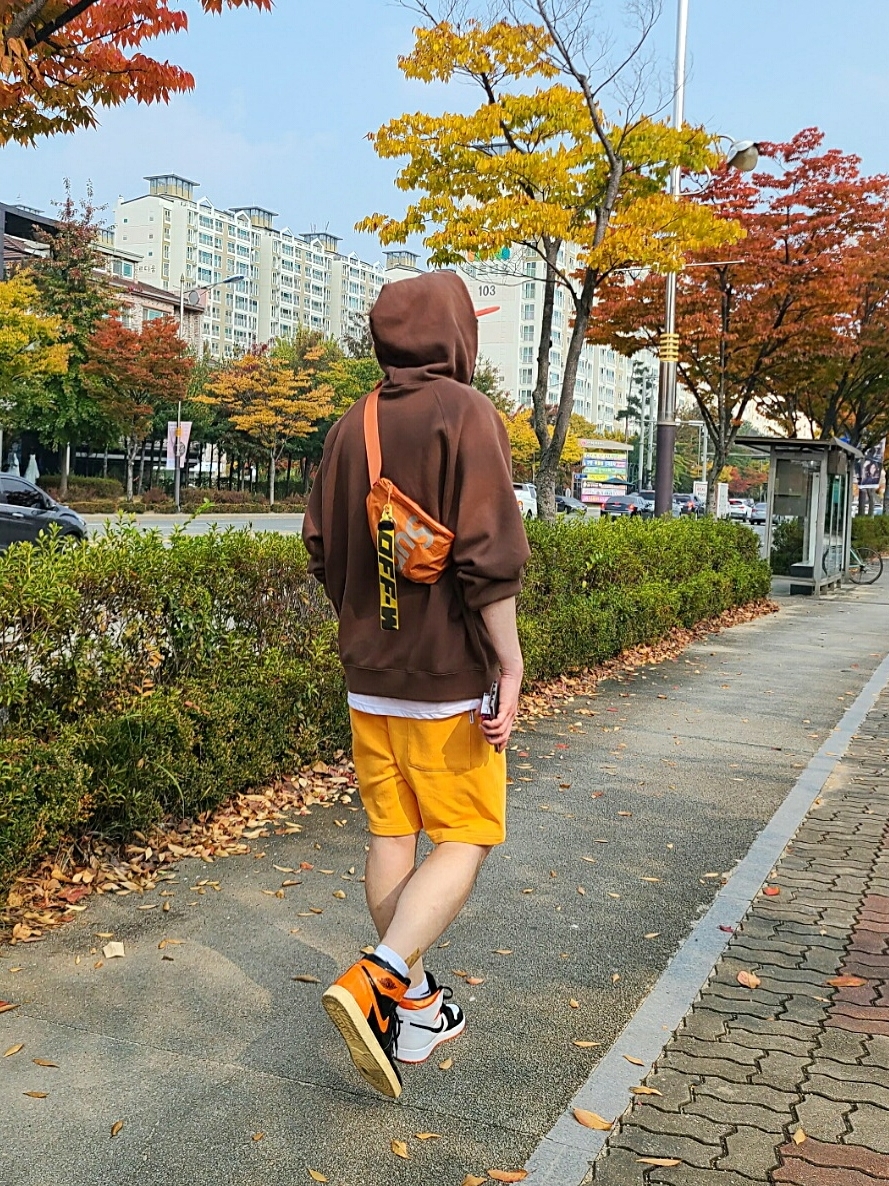 Jordan 1 Retro High Shattered Backboard 3.0, Jordan 1 Retro High OG Electro Orange 착용 스타일 - 5