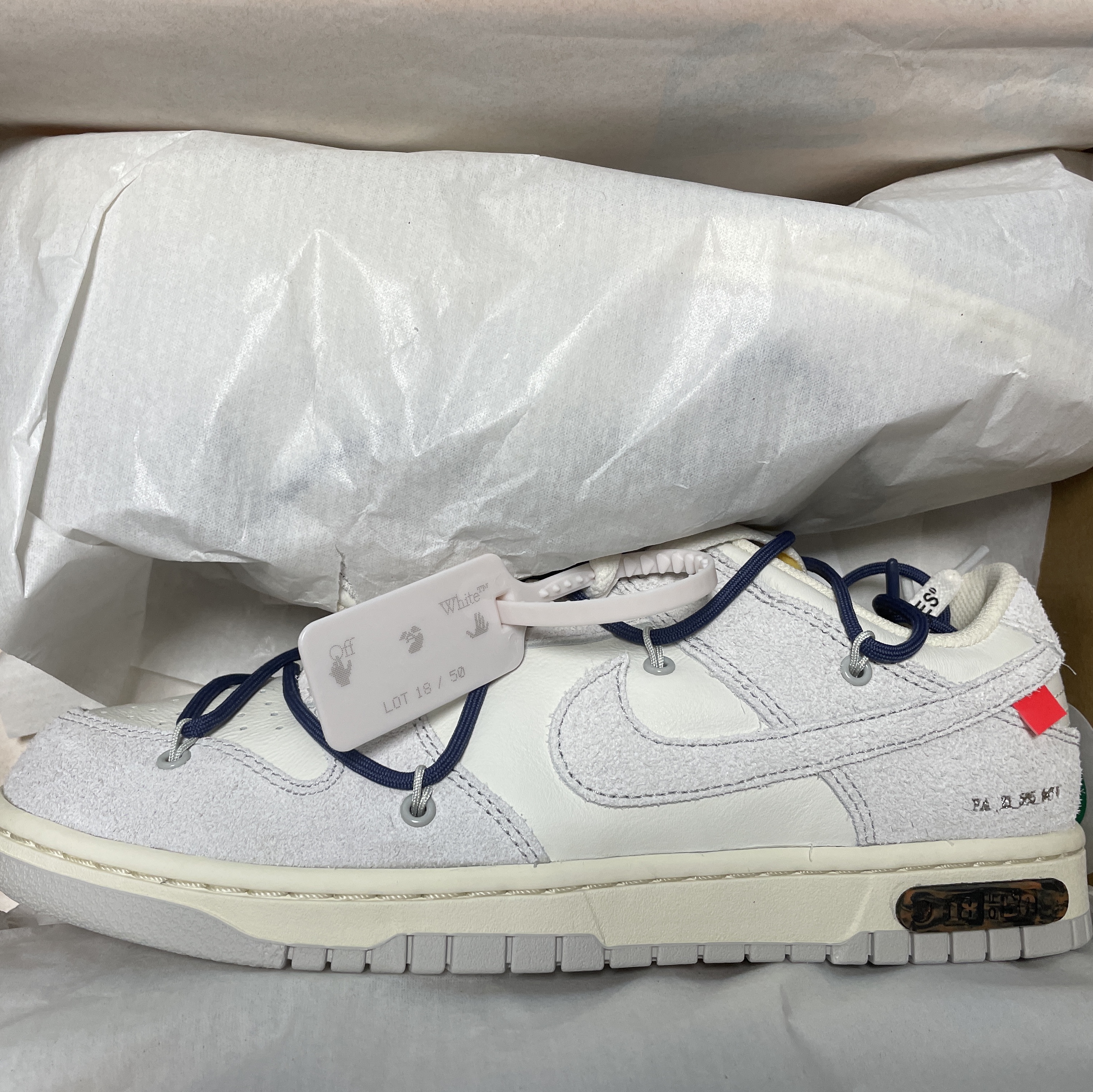 Nike x Off-White Dunk Low The 50 - Lot 18 착용 스타일 - 2