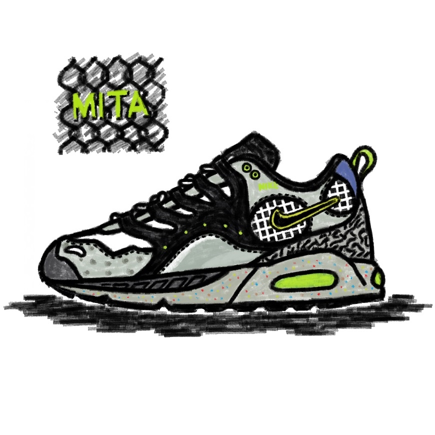 Nike x Mita Air Max Humara White Black 착용 스타일