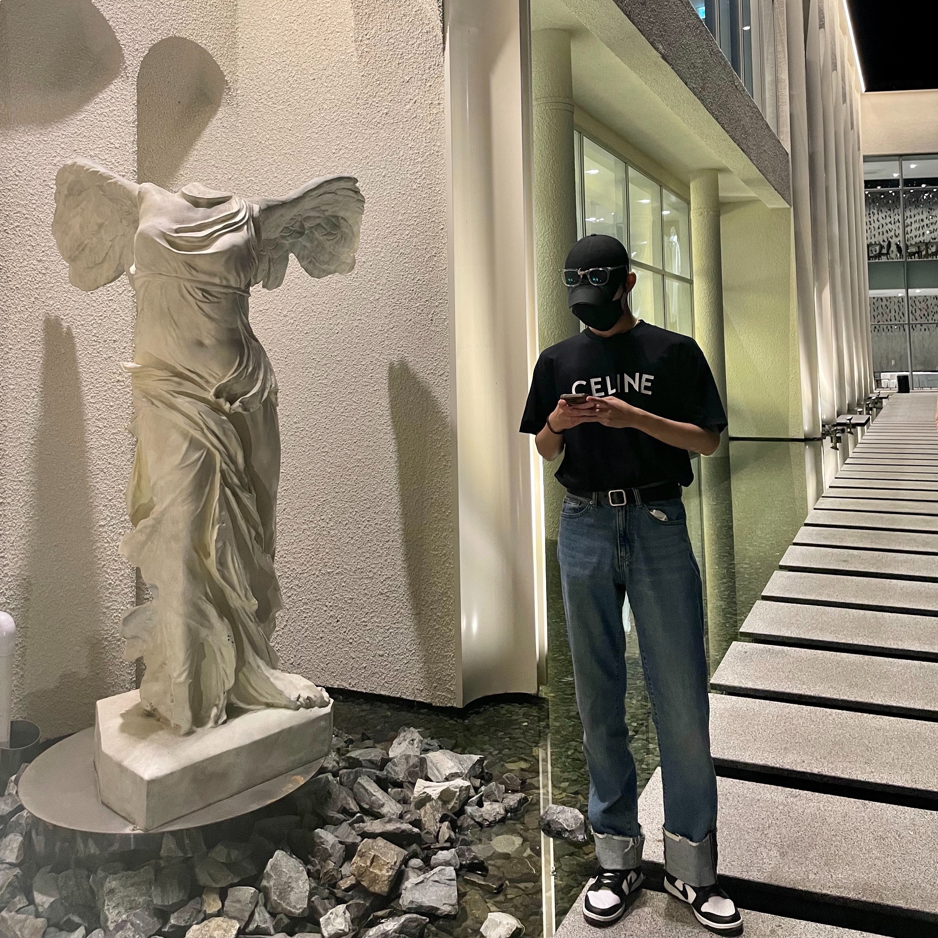 Nike Dunk Low Retro Black 착용 스타일