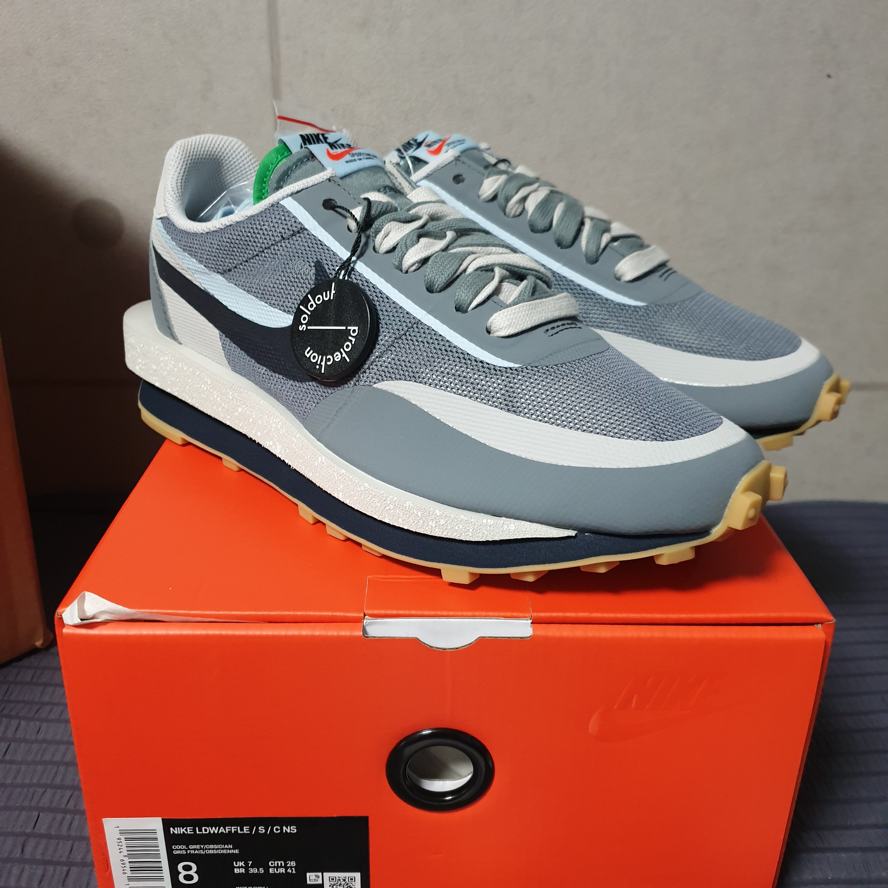 Nike x Sacai x Clot LDWaffle Cool Grey 착용 스타일 - 1