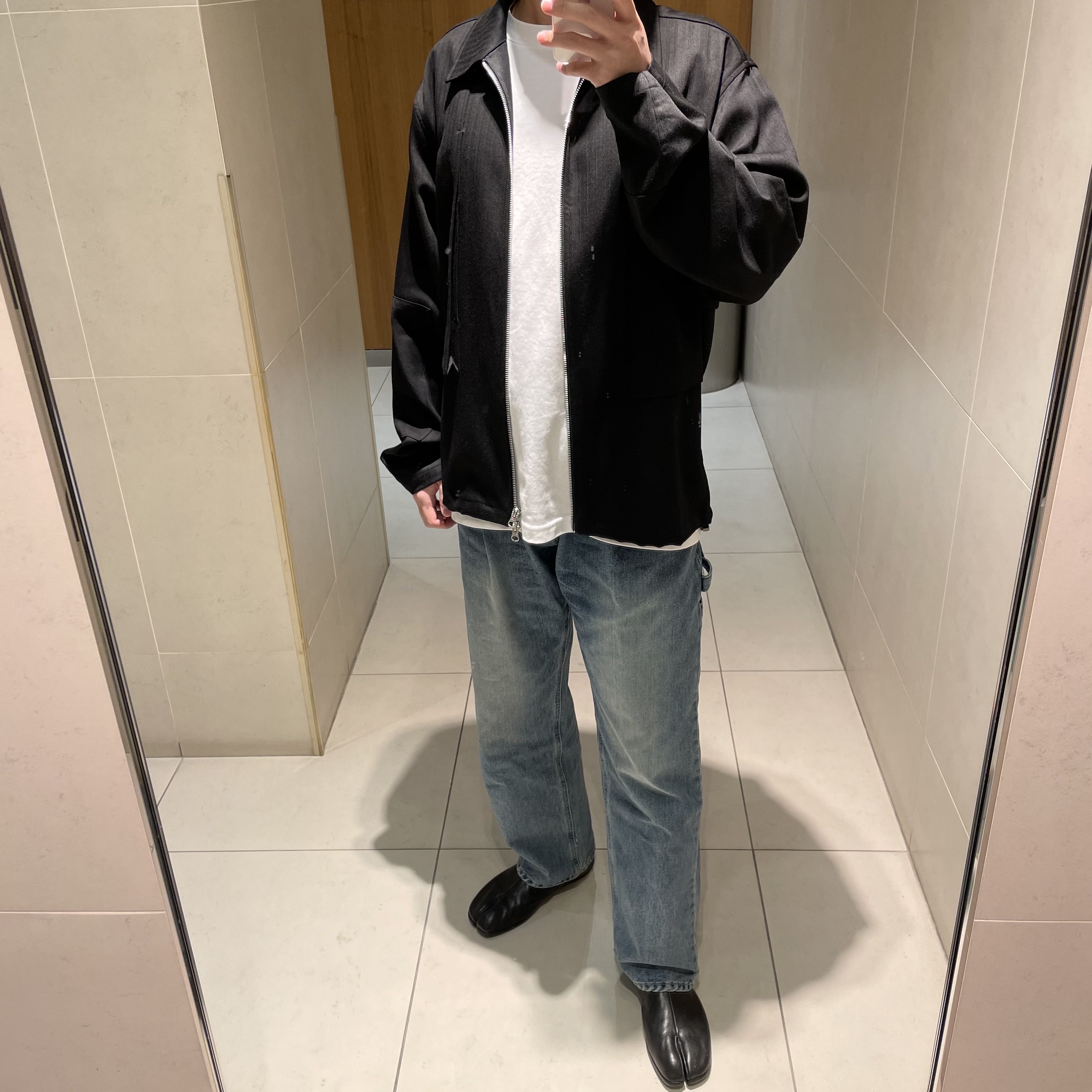 Maison Margiela Tabi Low Black 착용 스타일