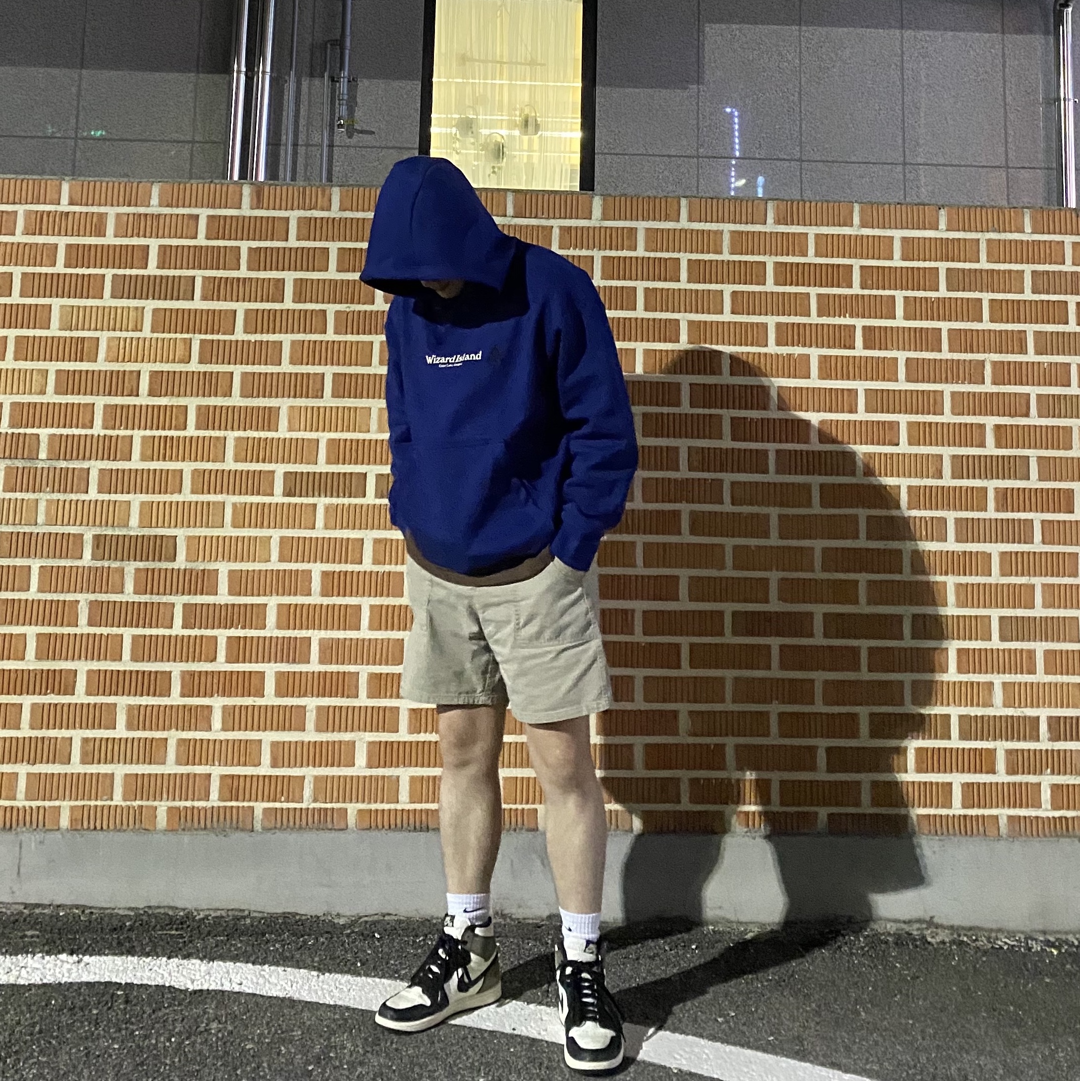 Nike NRG ACG Hoodie Wizard Blue Void - US/EU, Nike NRG ACG Hoodie Wizard Blue Void - Asia 착용 스타일