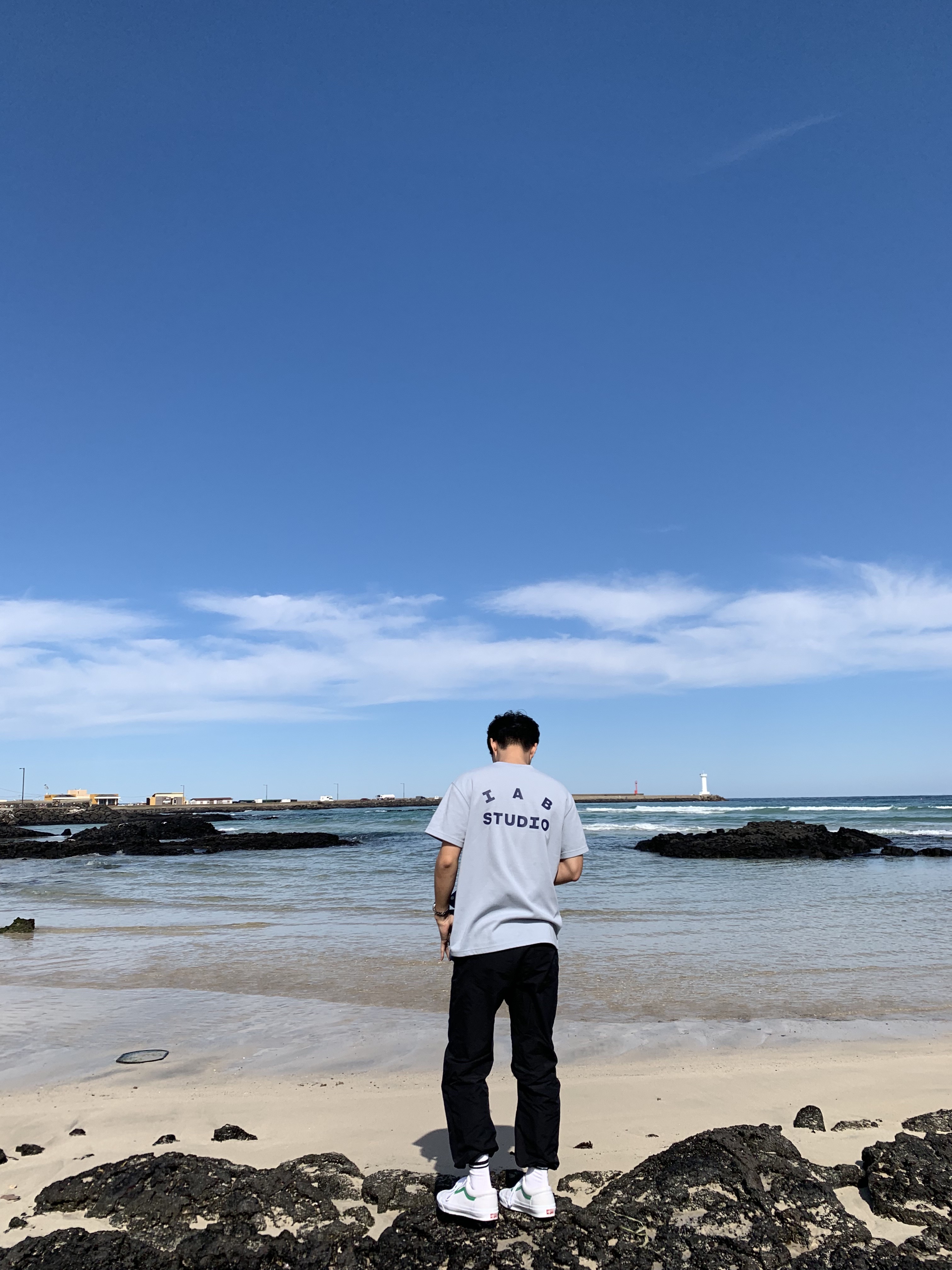 IAB Studio T-Shirt Ash Blue - 21SS, Vans Vault OG Style 36 LX Green 착용 스타일