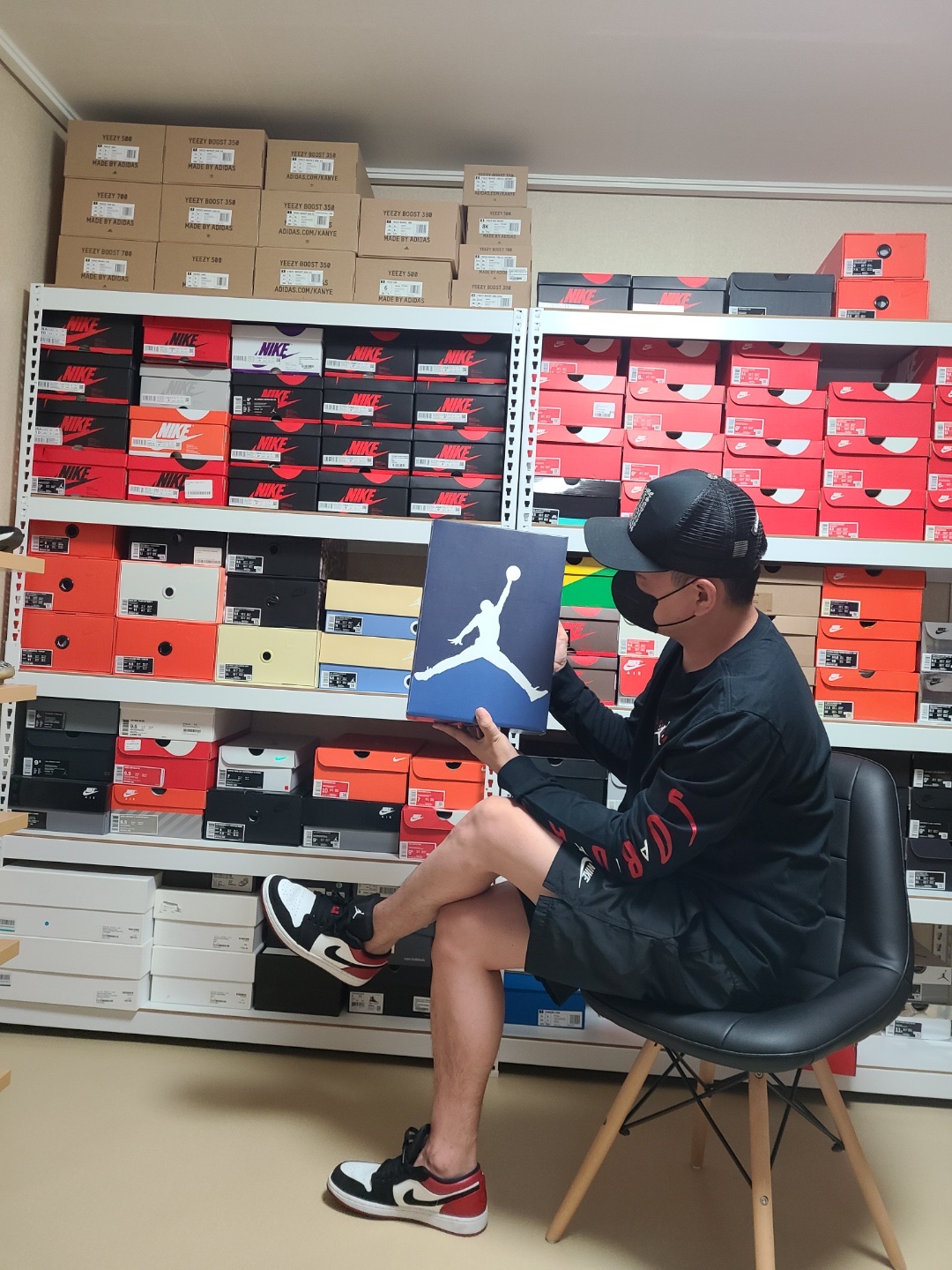 Jordan 1 Low Black Toe, Jordan 3 x Fragment Retro SP White Black 착용 스타일