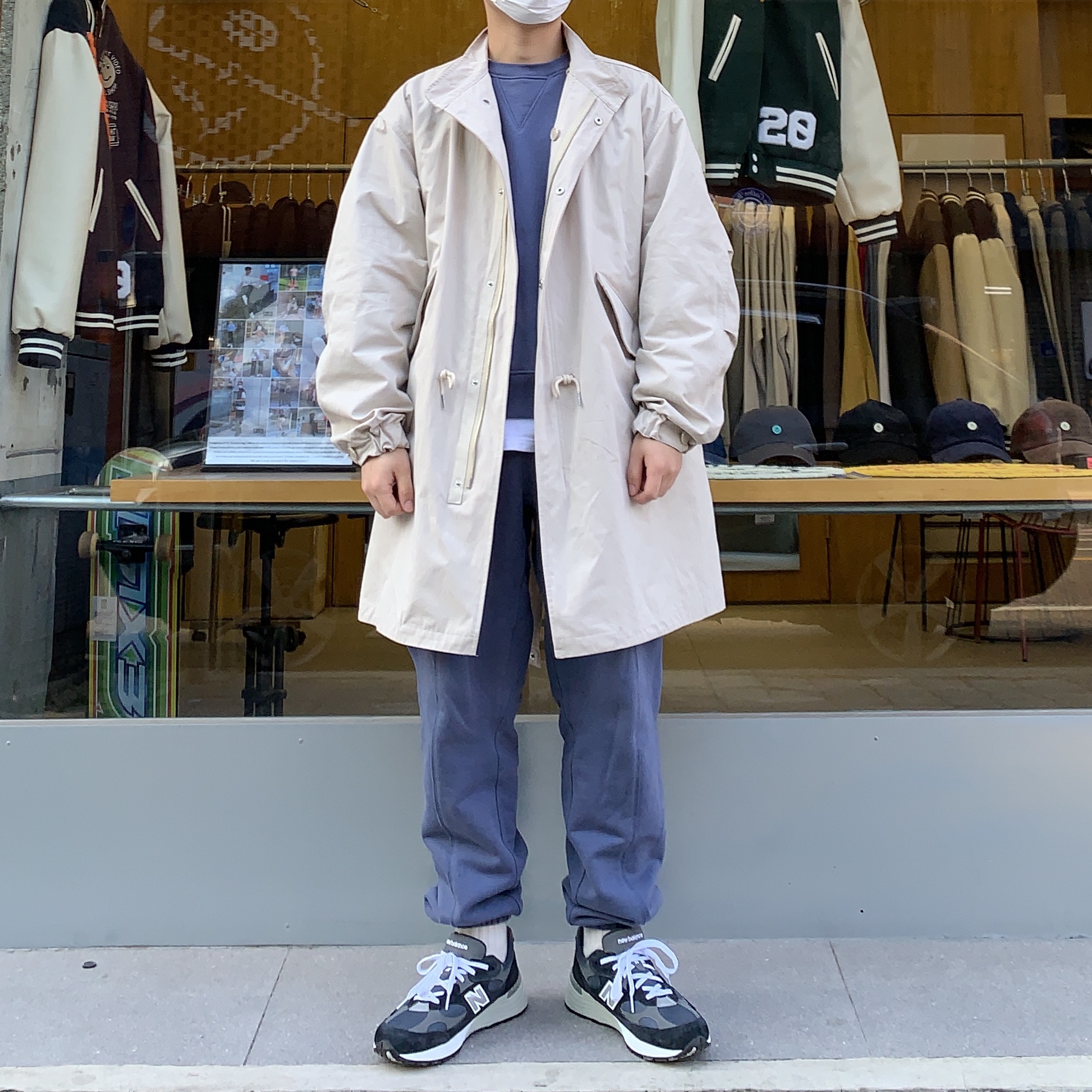 New Balance 992 Made in USA Navy 착용 스타일