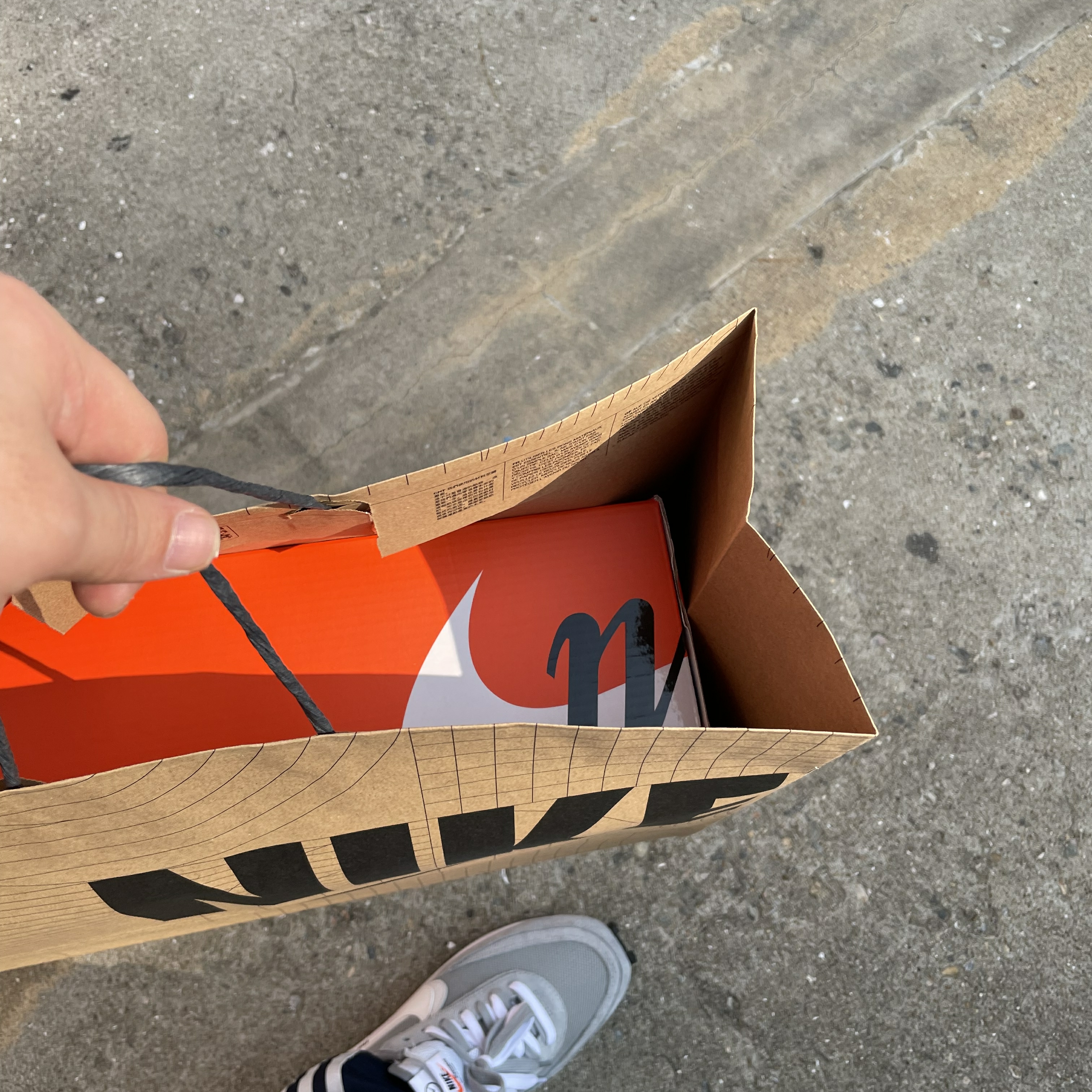 Nike x Sacai x Fragment LDWaffle Light Smoke Grey, Nike x Sacai x Undercover LDWaffle Black Bright Citron 착용 스타일 - 1